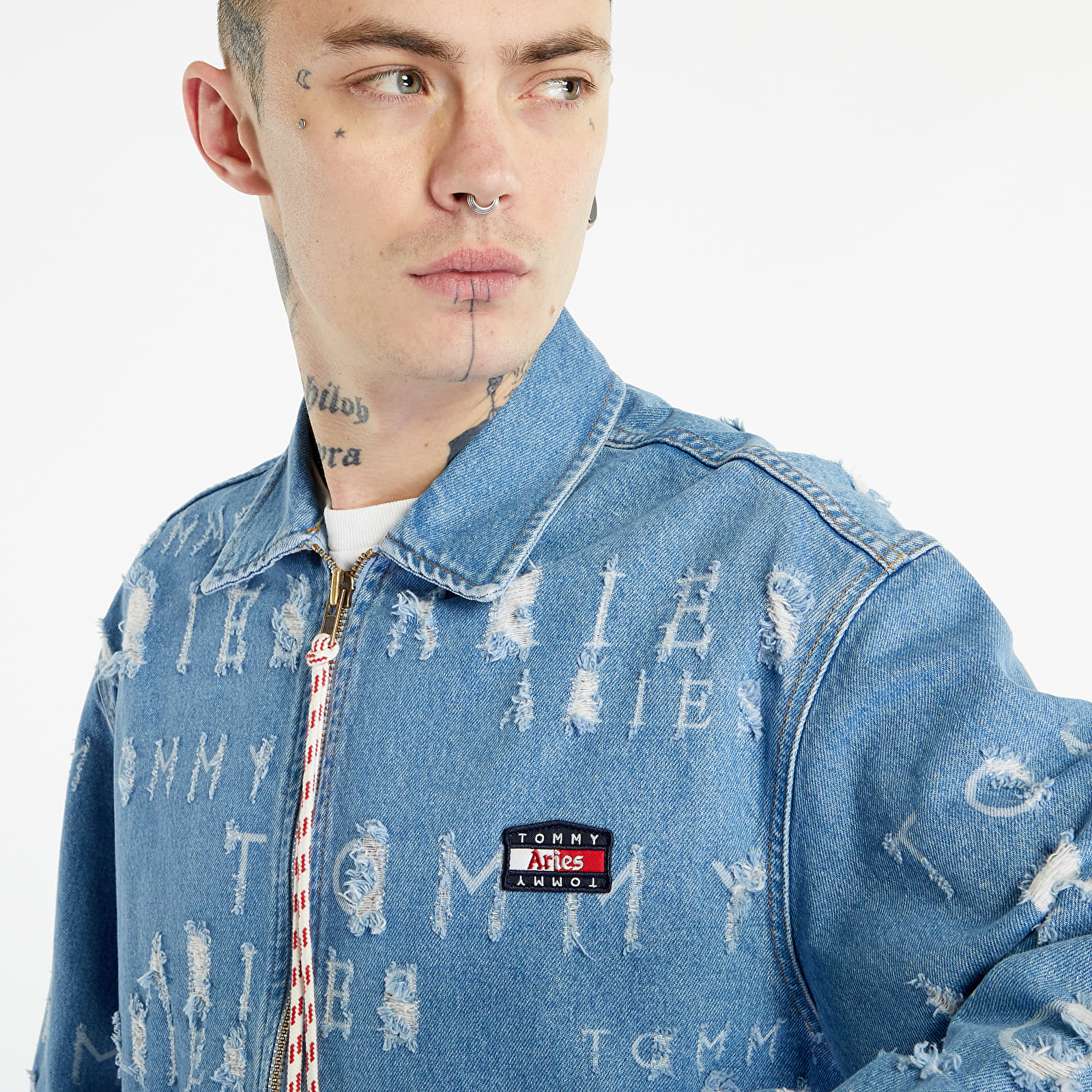 Jacken Tommy Jeans x Aries Laser Denim Jacket Washed Blue