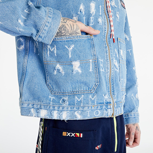 Jackets Tommy Jeans x Aries Laser Denim Jacket Washed Blue