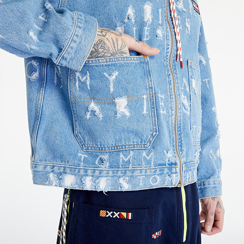 Jackets Tommy Jeans x Aries Laser Denim Jacket Washed Blue