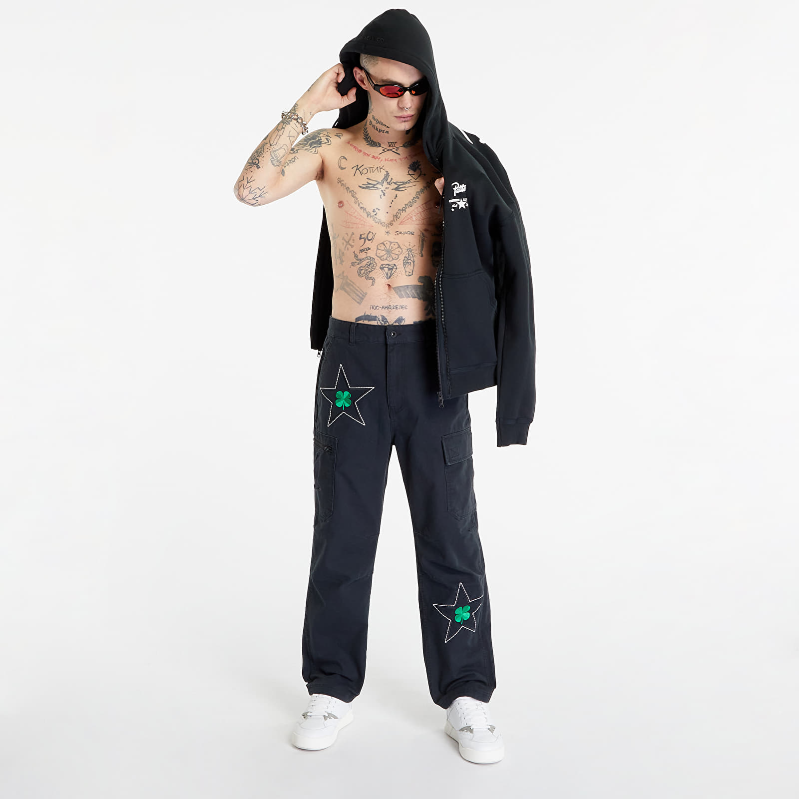 Pants and jeans Converse x Patta Four-Leaf Clover Cargo Pant Black