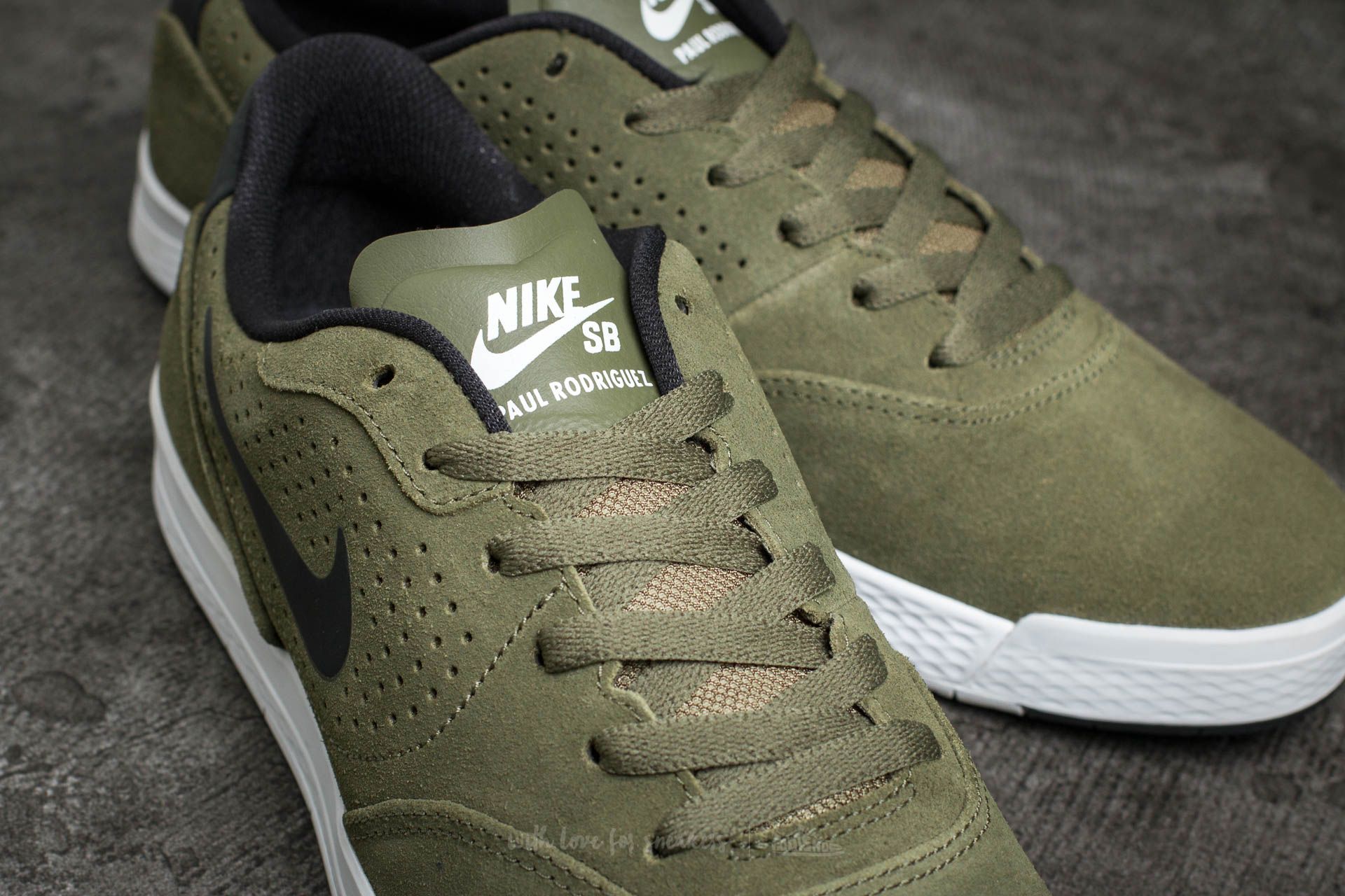 Herenschoenen Nike Paul Rodriguez 9 CS Medium Olive/ Black-White