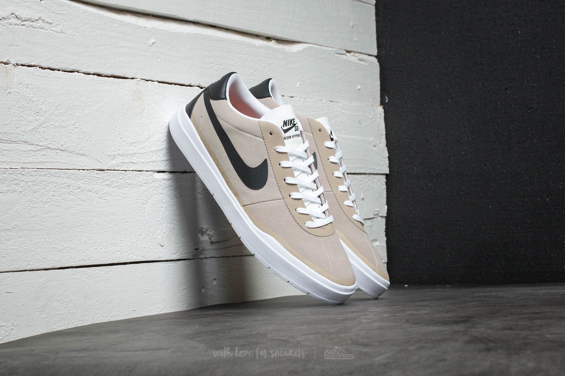 Nike SB Bruin Hyperfeel Canvas Skateboarding Beige 883680-201 Men\'s Size 7.5 Nike SB Bruin Hyperfeel Canvas Shoes Khaki Black Skate Trainers main image 3