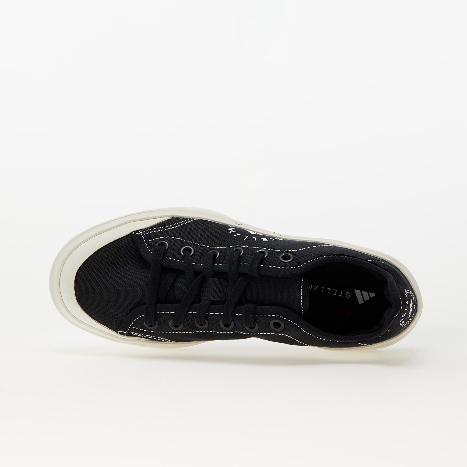 Buty męskie adidas x Stella McCartney Court Cotton Core Black/ Core Black/ Off White