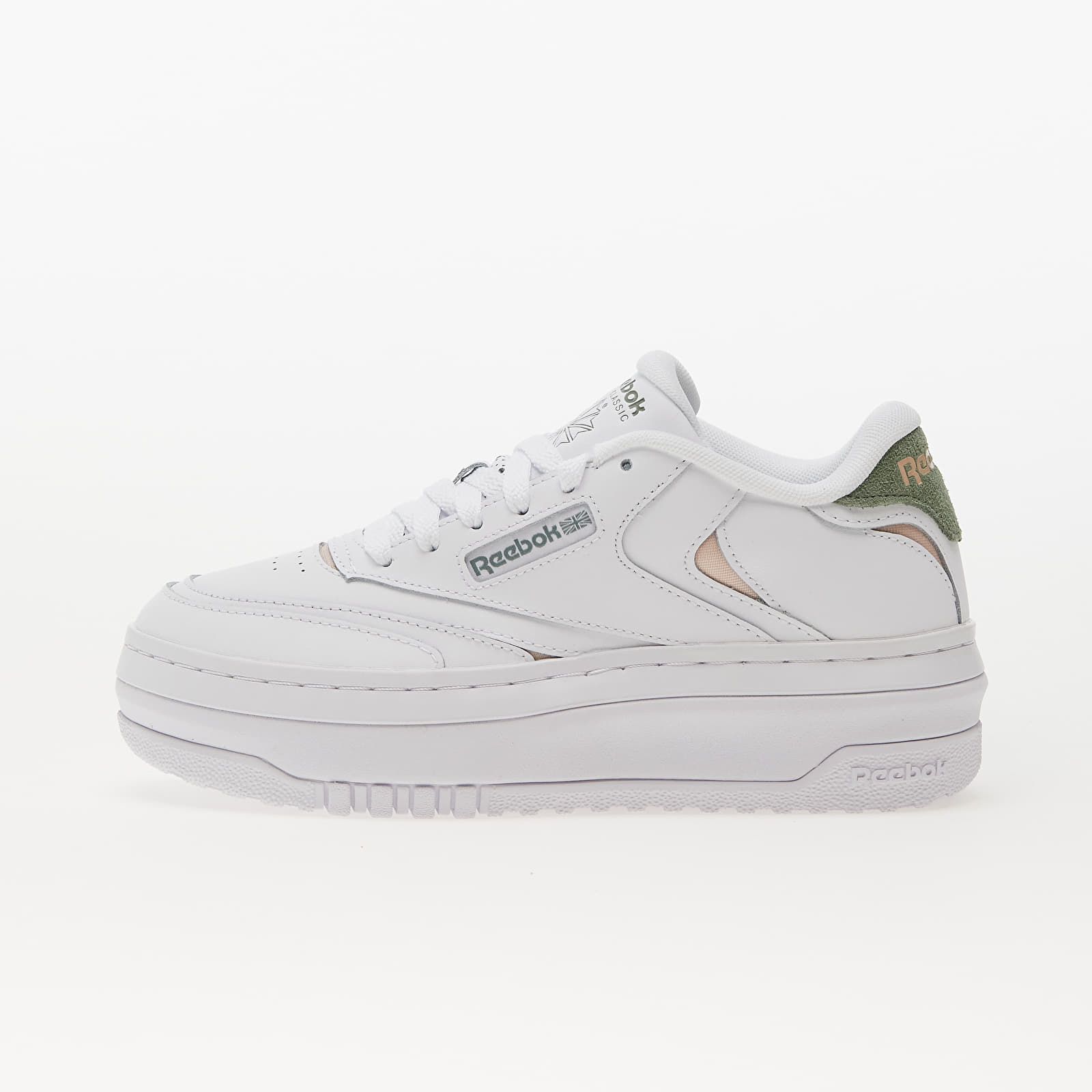 Dámské tenisky a boty Reebok Club C Extra Ftw White/ Harmony Green/ Soft Ecru