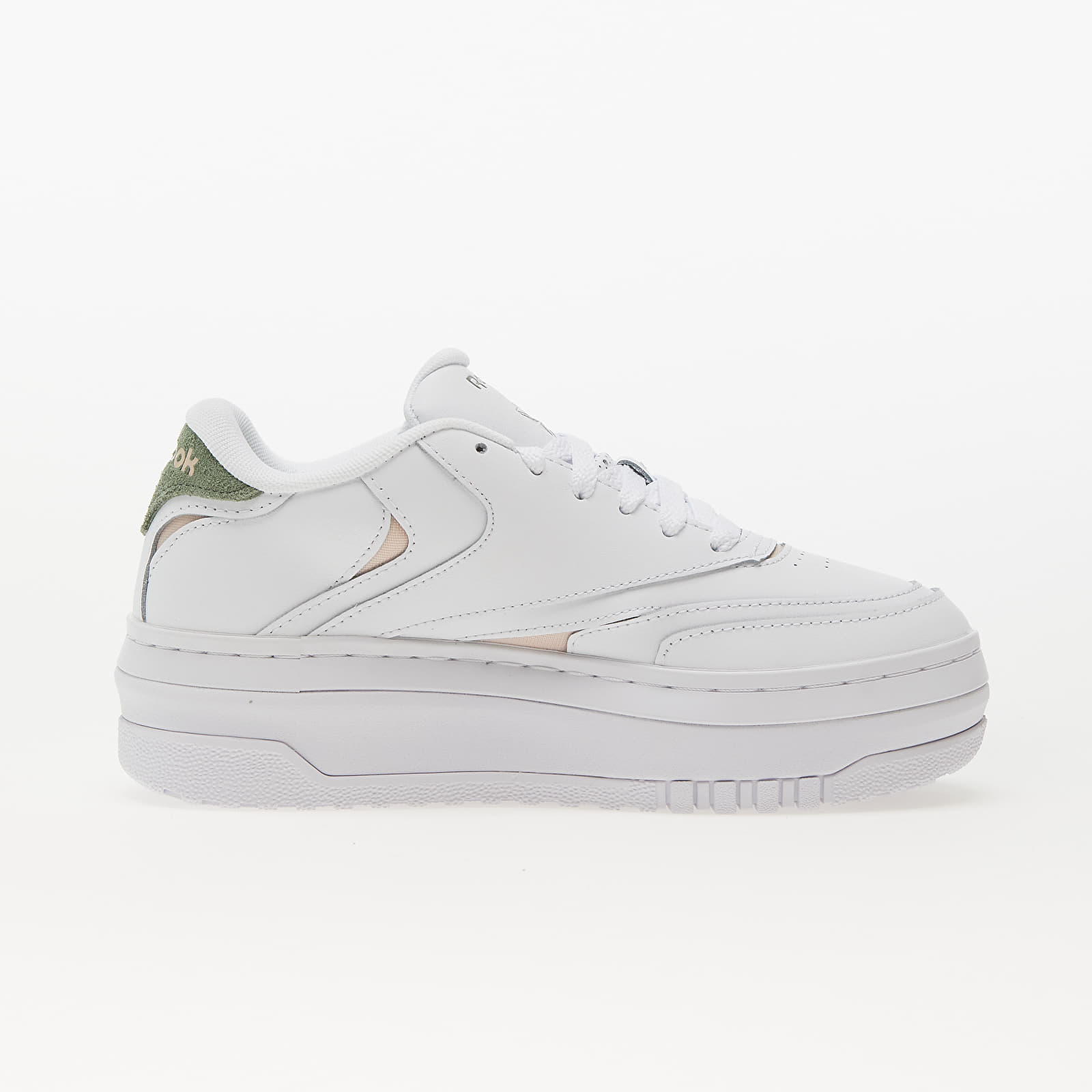 Women's shoes Reebok Club C Extra Ftw White/ Harmony Green/ Soft Ecru