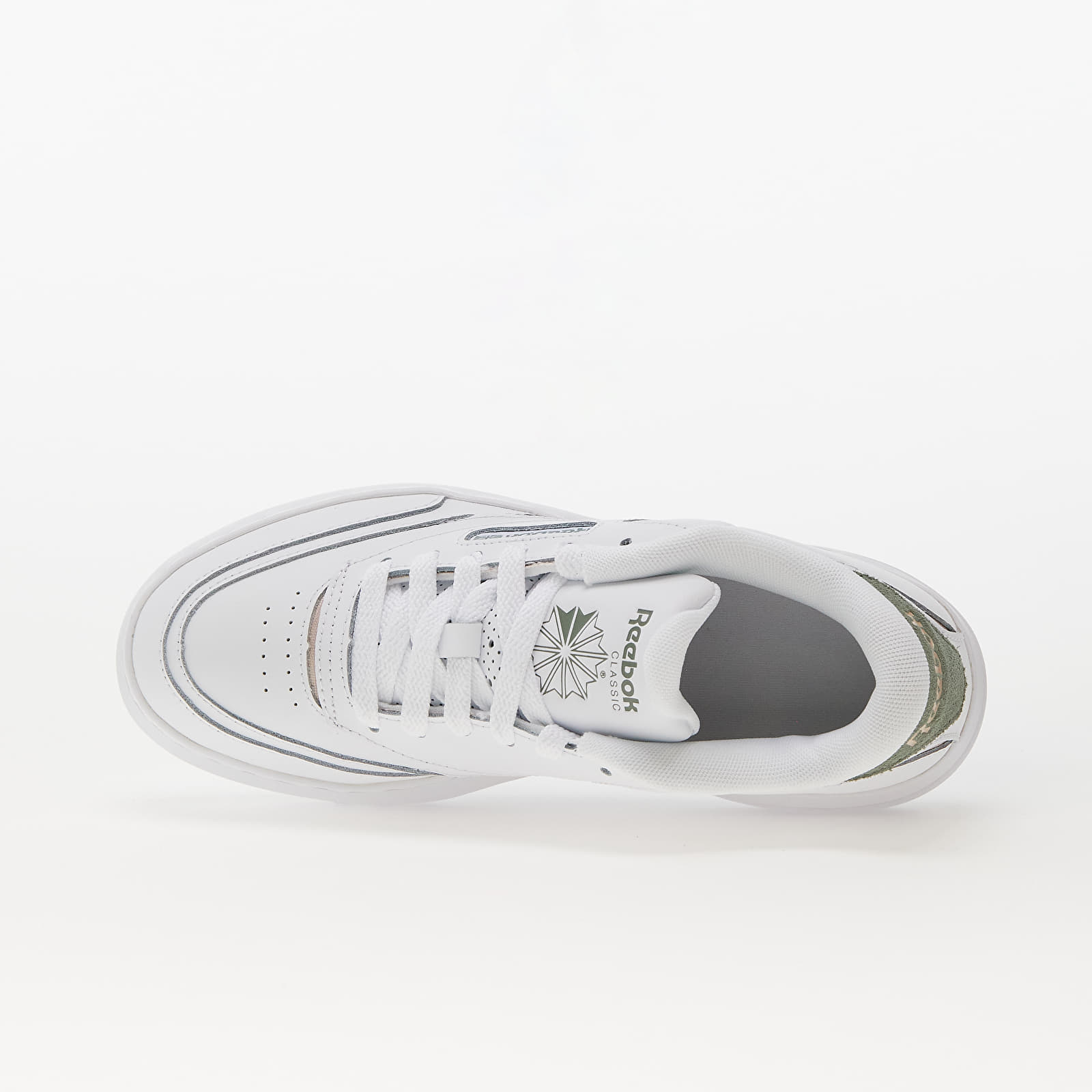 Women's shoes Reebok Club C Extra Ftw White/ Harmony Green/ Soft Ecru