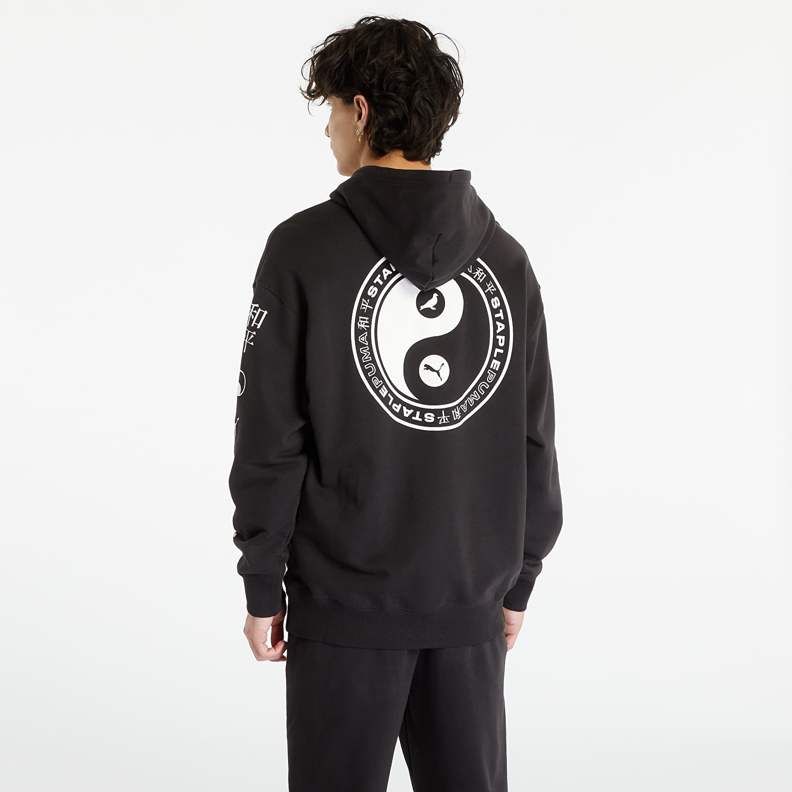 Mikiny Puma x STAPLE Graphic Hoodie Black