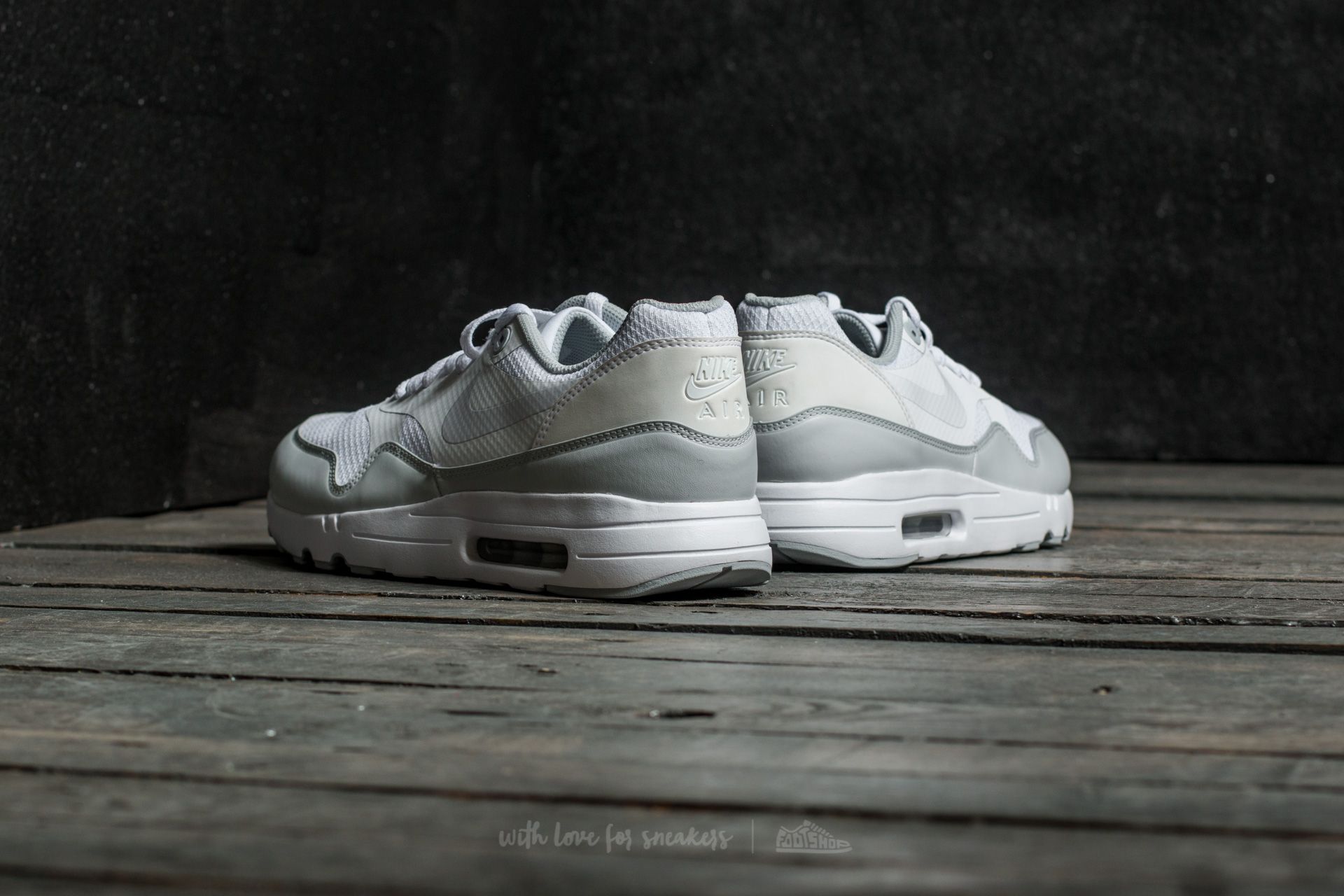 Herren Sneaker und Schuhe Nike Air Max 1 Ultra 2.0 Essential White/ White-Pure Platinum