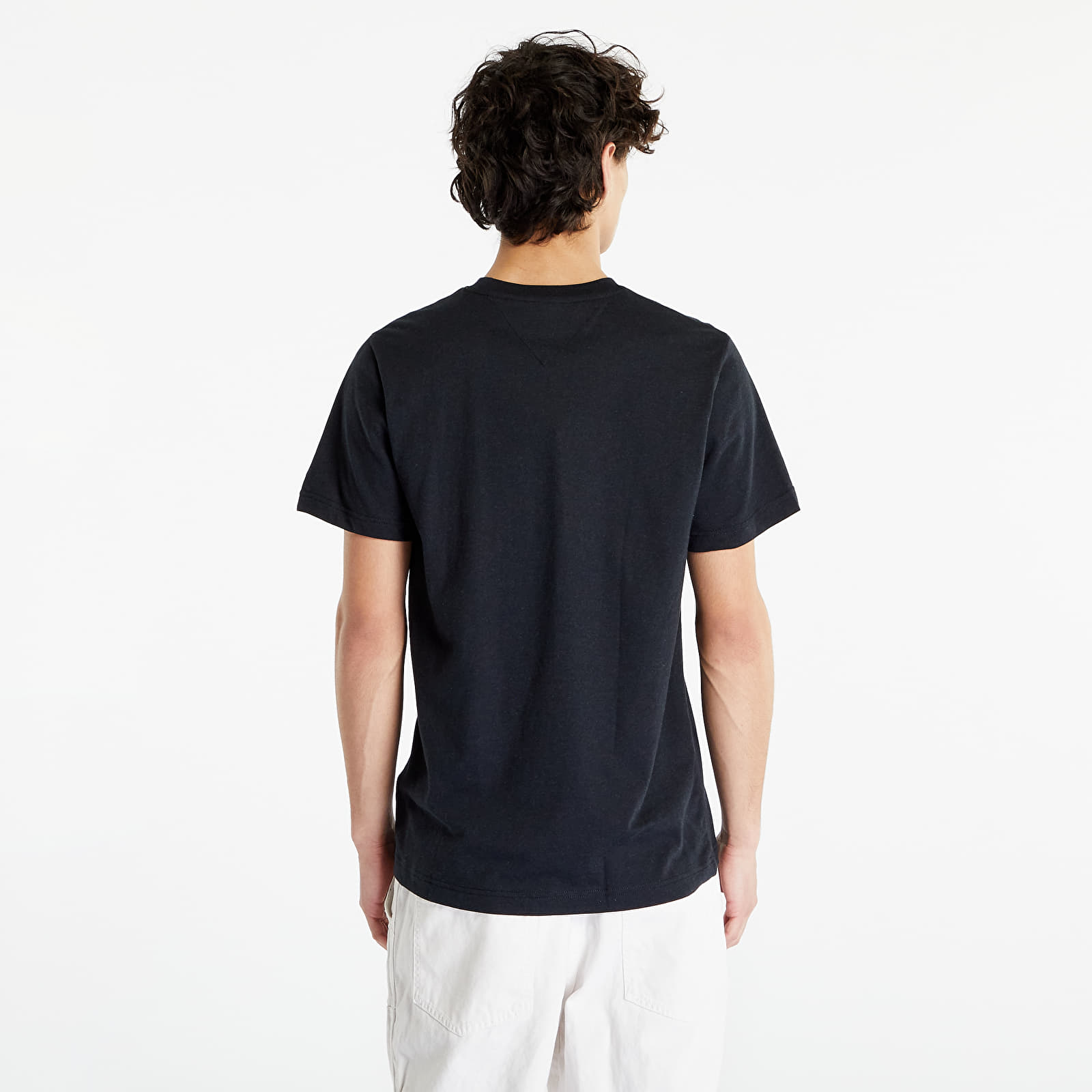 Tričká Tommy Jeans Essential Flag Pocket Short Sleeve Tee Black Heather