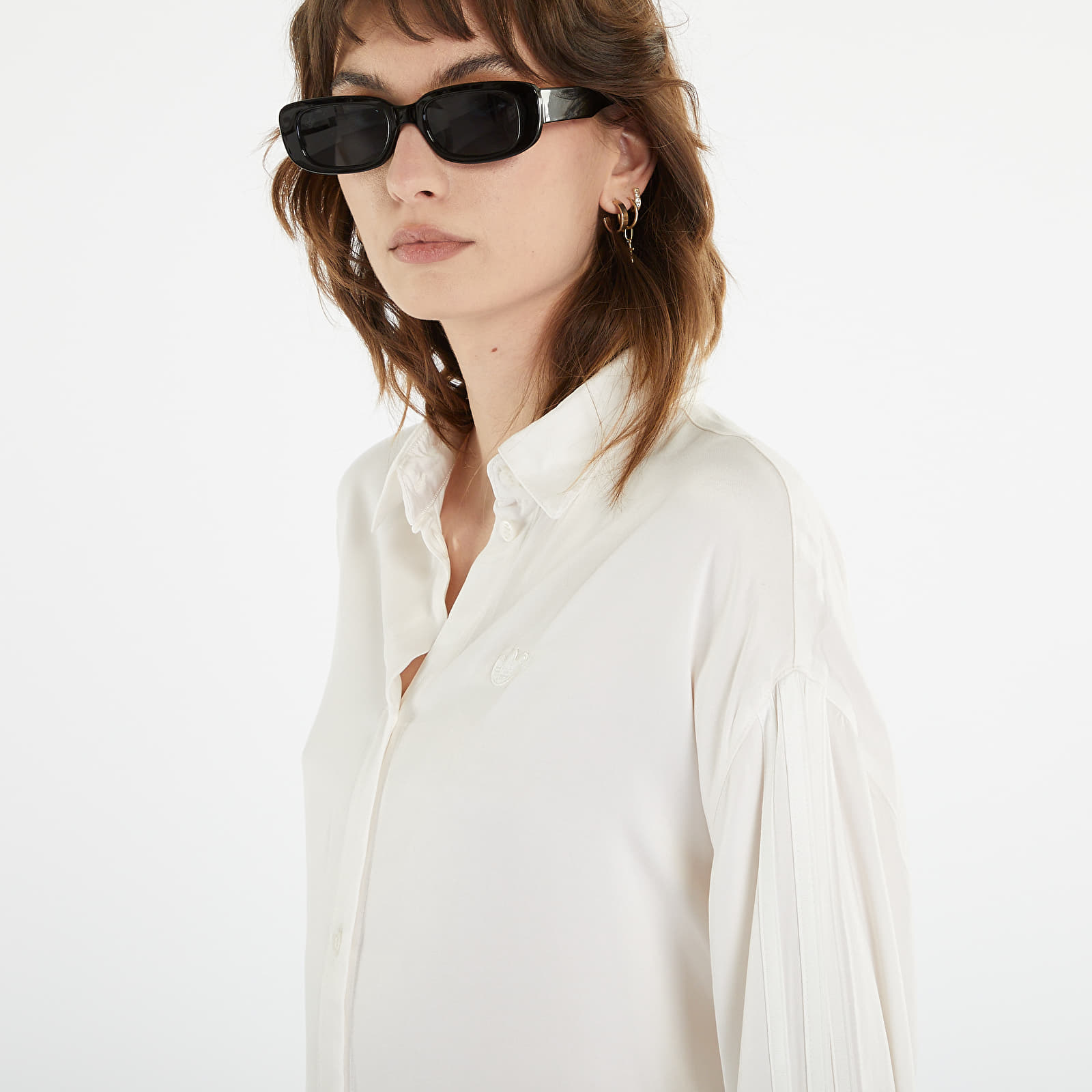 Φορέματα adidas Blue Version Club Long Sleeve Dress Core White