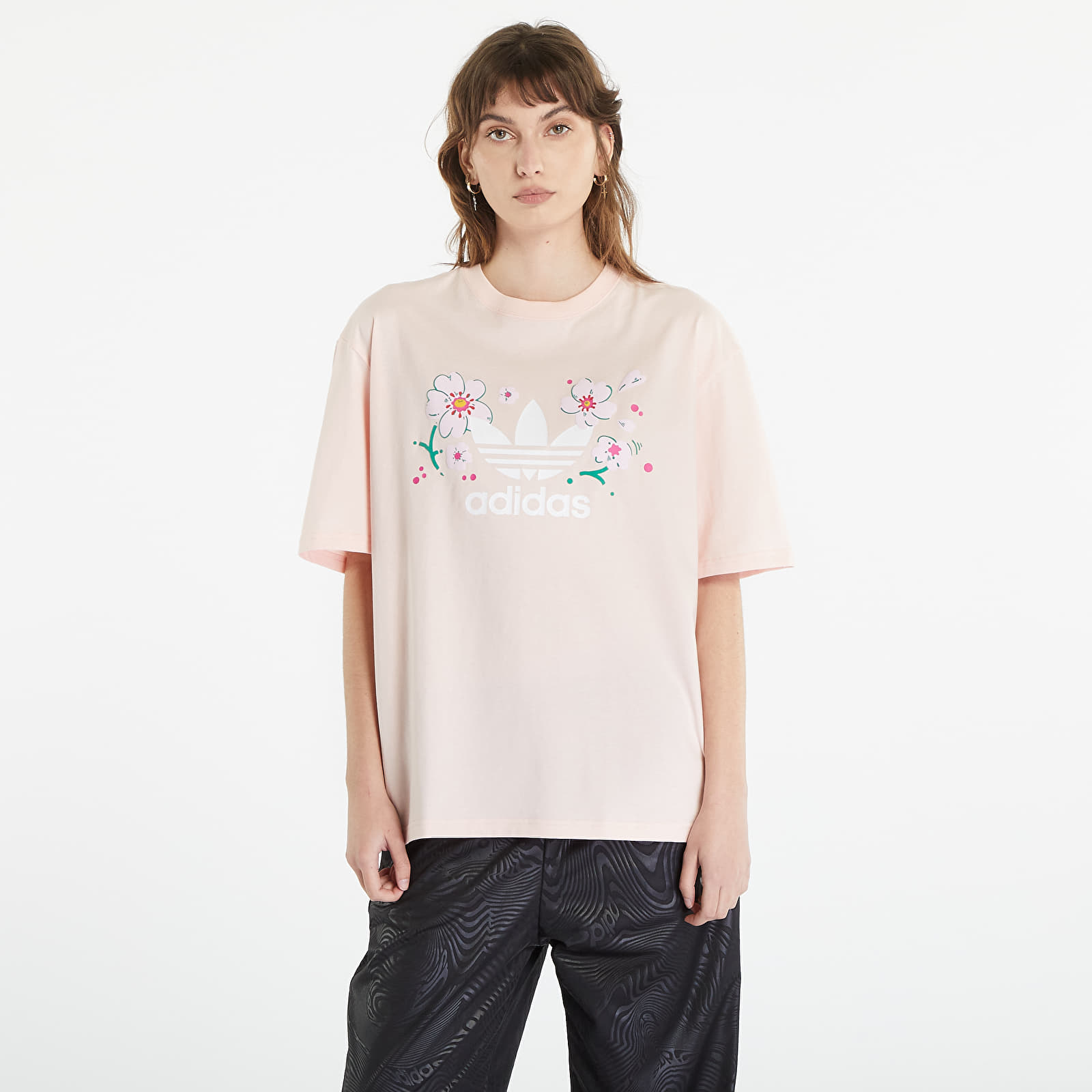 Adidas originals top pink tee