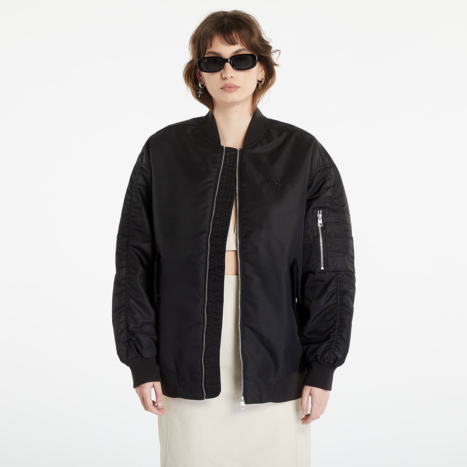 Bomber Calvin Klein Jeans Oversized Bomber Jacket Black - 1 | YEO