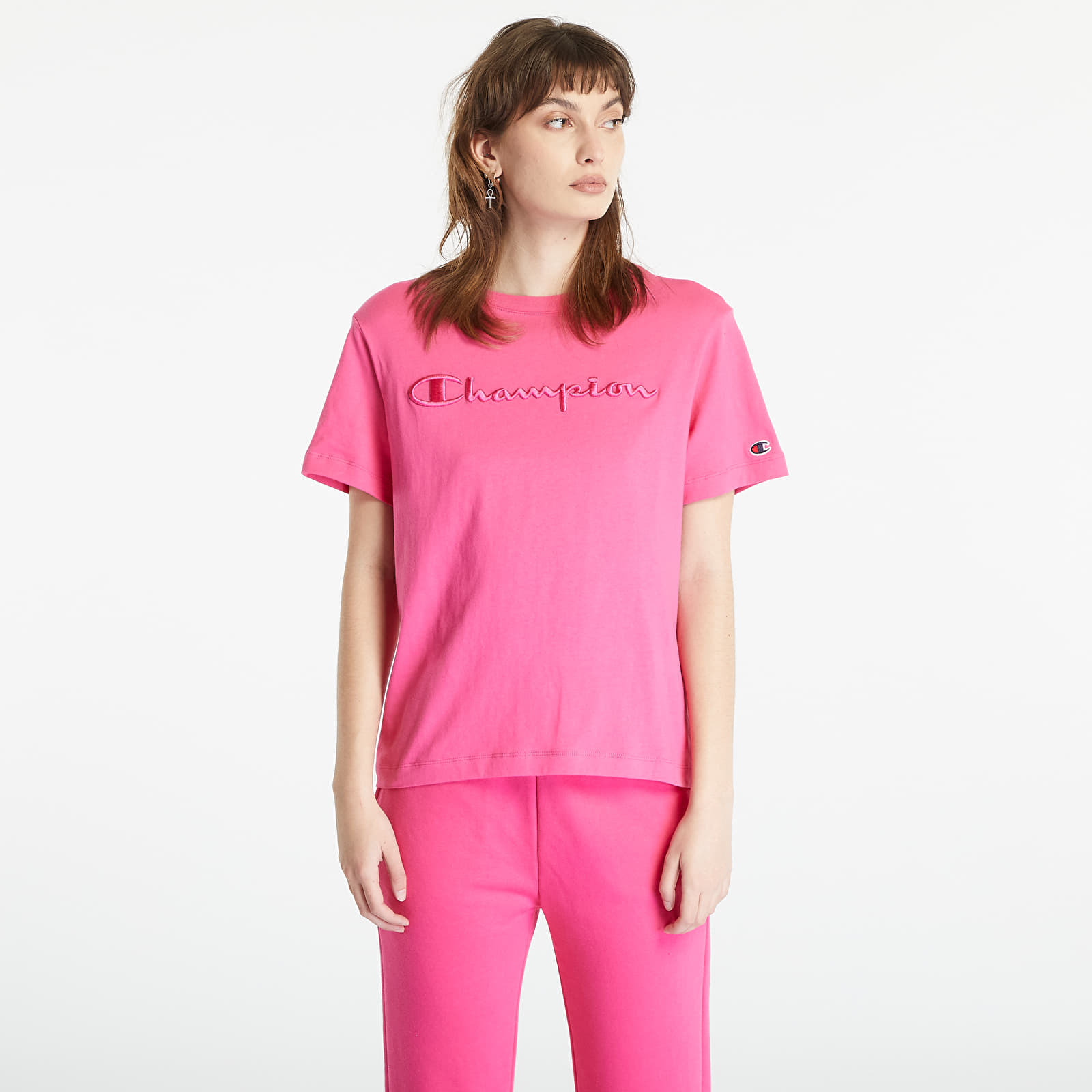 Champion - crewneck t-shirt pink