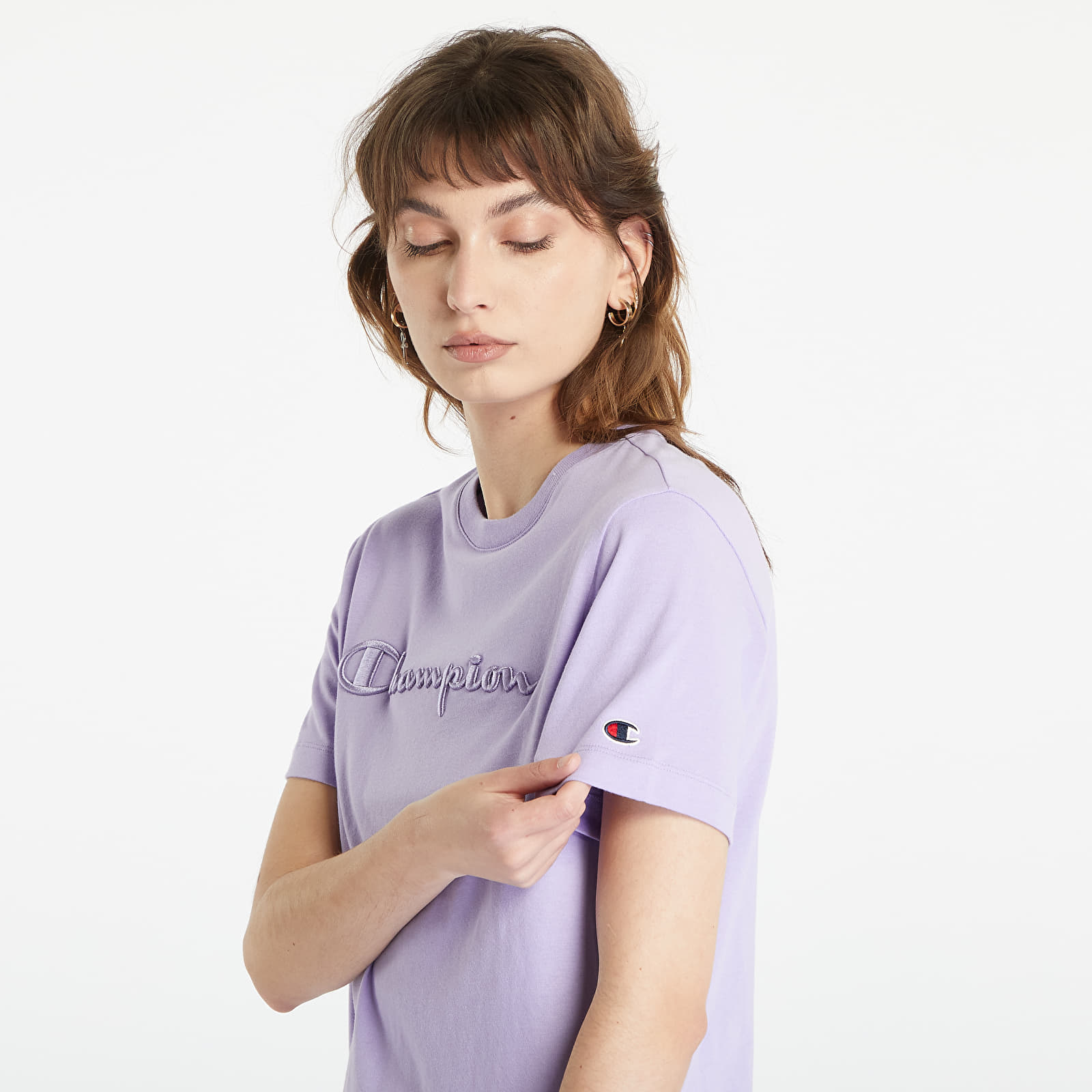 T shirts Champion Crewneck T Shirt Purple Footshop