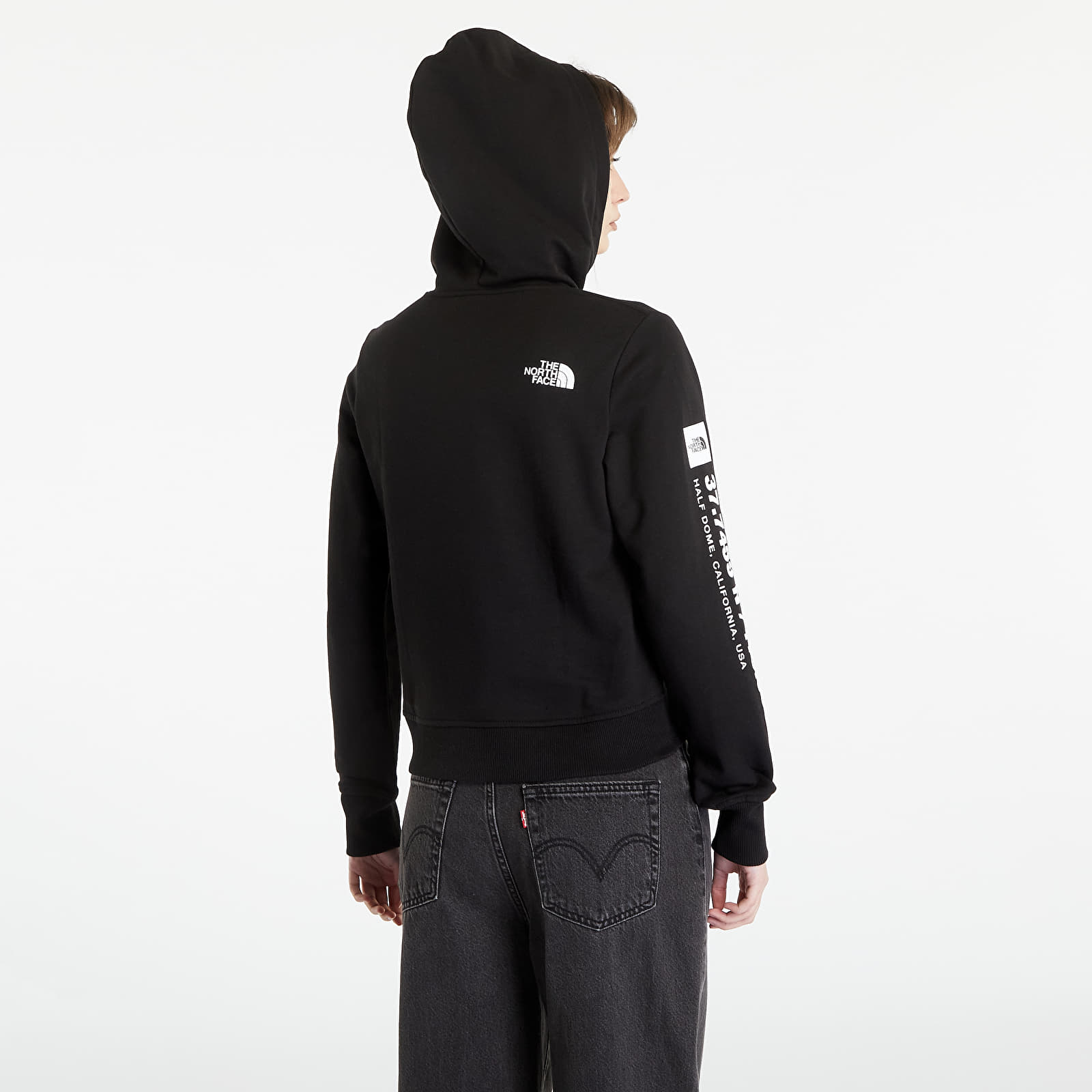 Bluzy The North Face Coordinates Crop Hoodie TNF Black