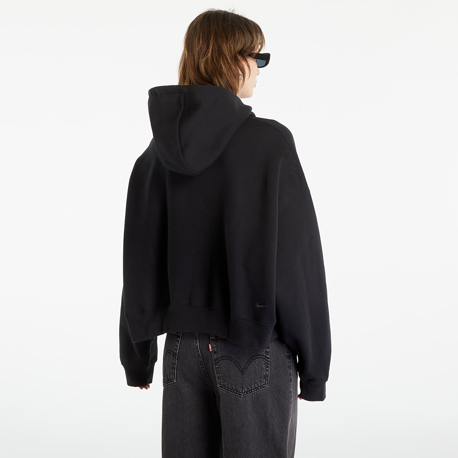 Mikiny a svetry Nike ACG Therma-FIT Women's "Tuff Knit" Fleece Hoodie Black/ Summit White/ Dk Smoke Grey