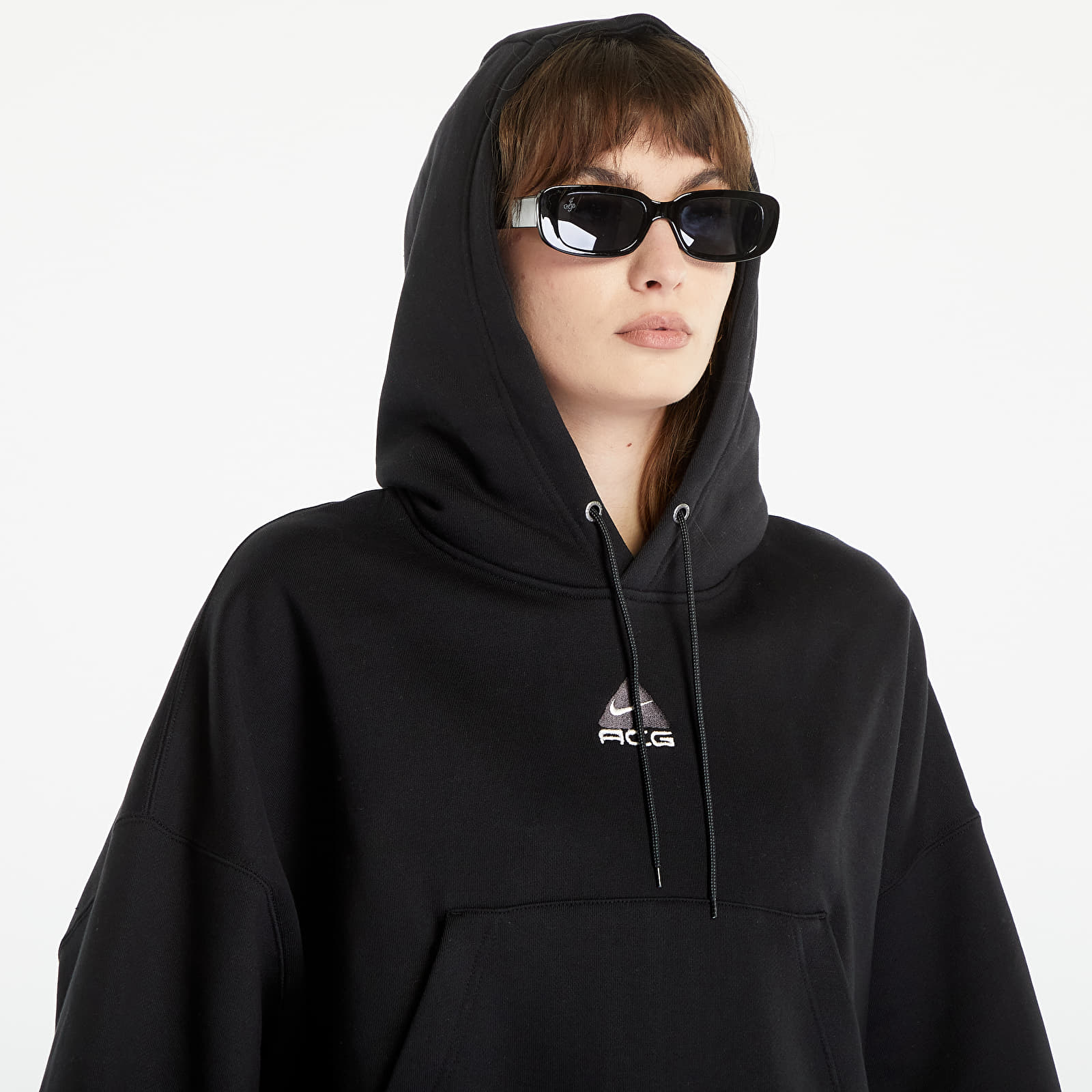 Mikiny a svetry Nike ACG Therma-FIT Women's "Tuff Knit" Fleece Hoodie Black/ Summit White/ Dk Smoke Grey