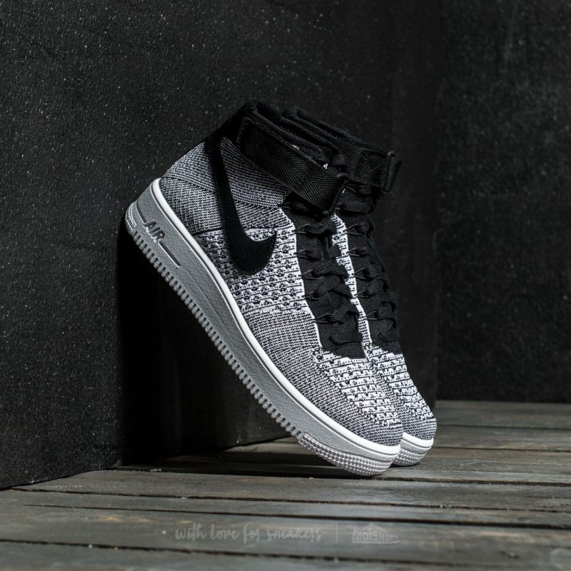 Men's shoes Nike Air Force 1 Ultra Flyknit MID Black/ Black-White