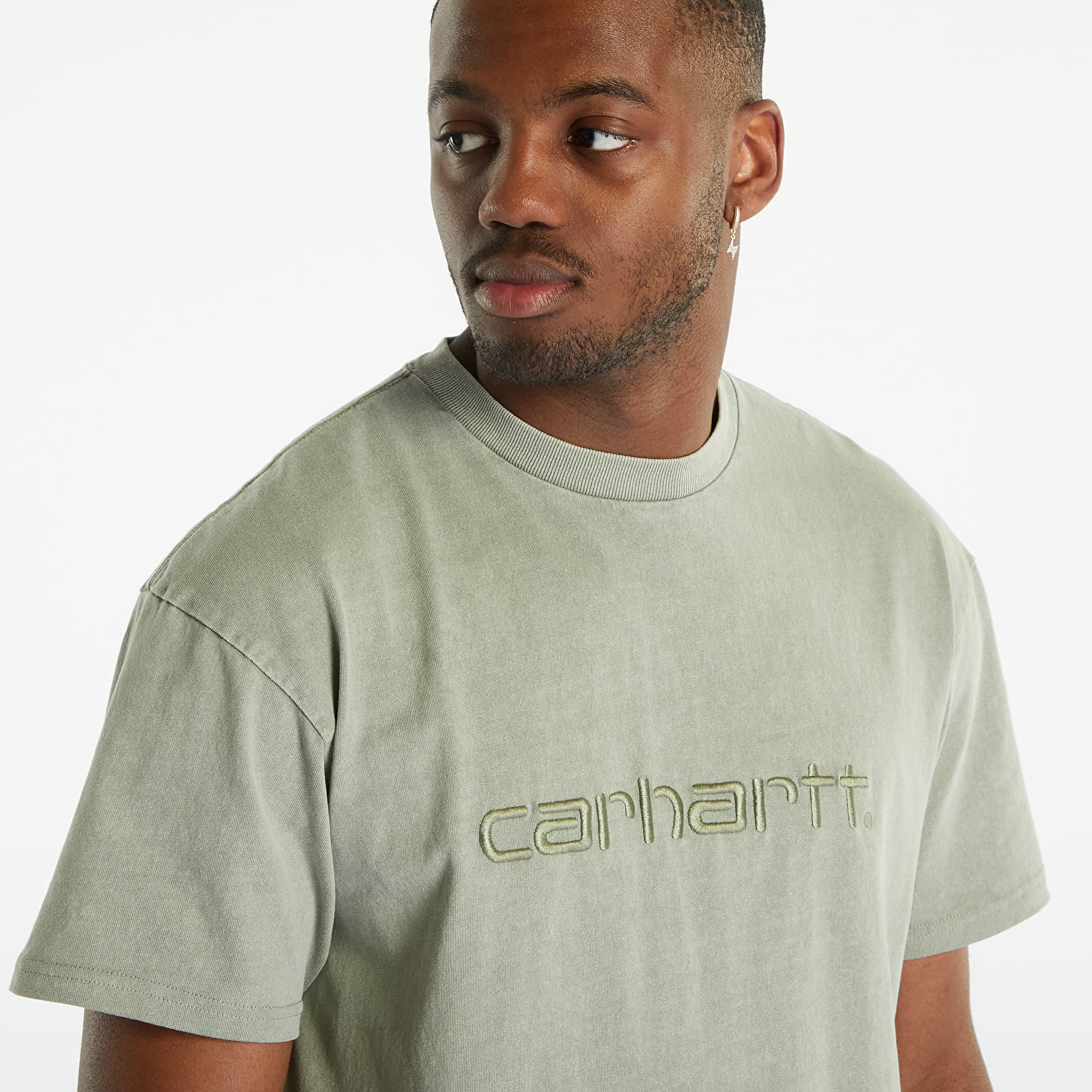 Carhartt logo t best sale shirt