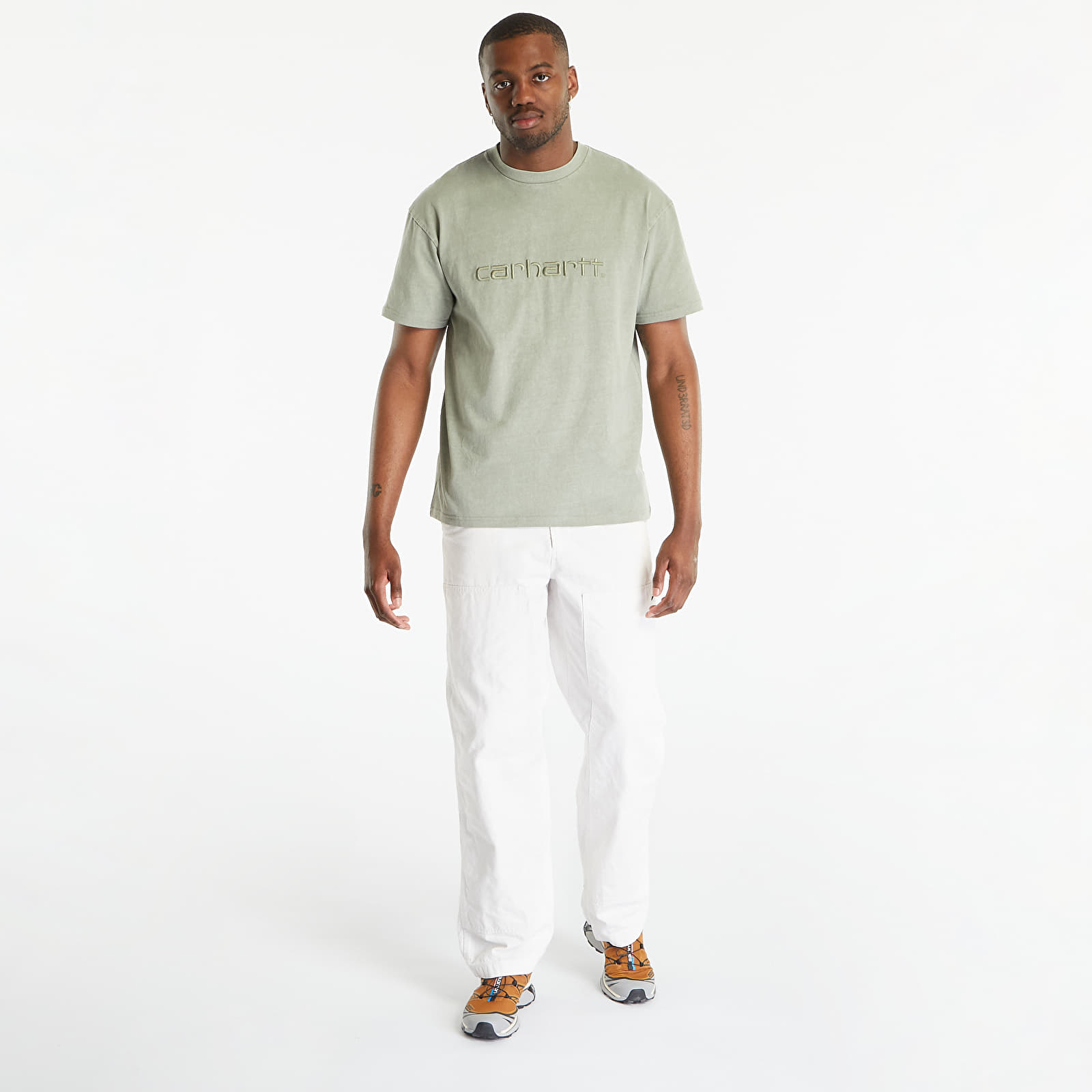Camisetas Carhartt WIP Duster Short Sleeve T-Shirt UNISEX Yucca Garment Dyed