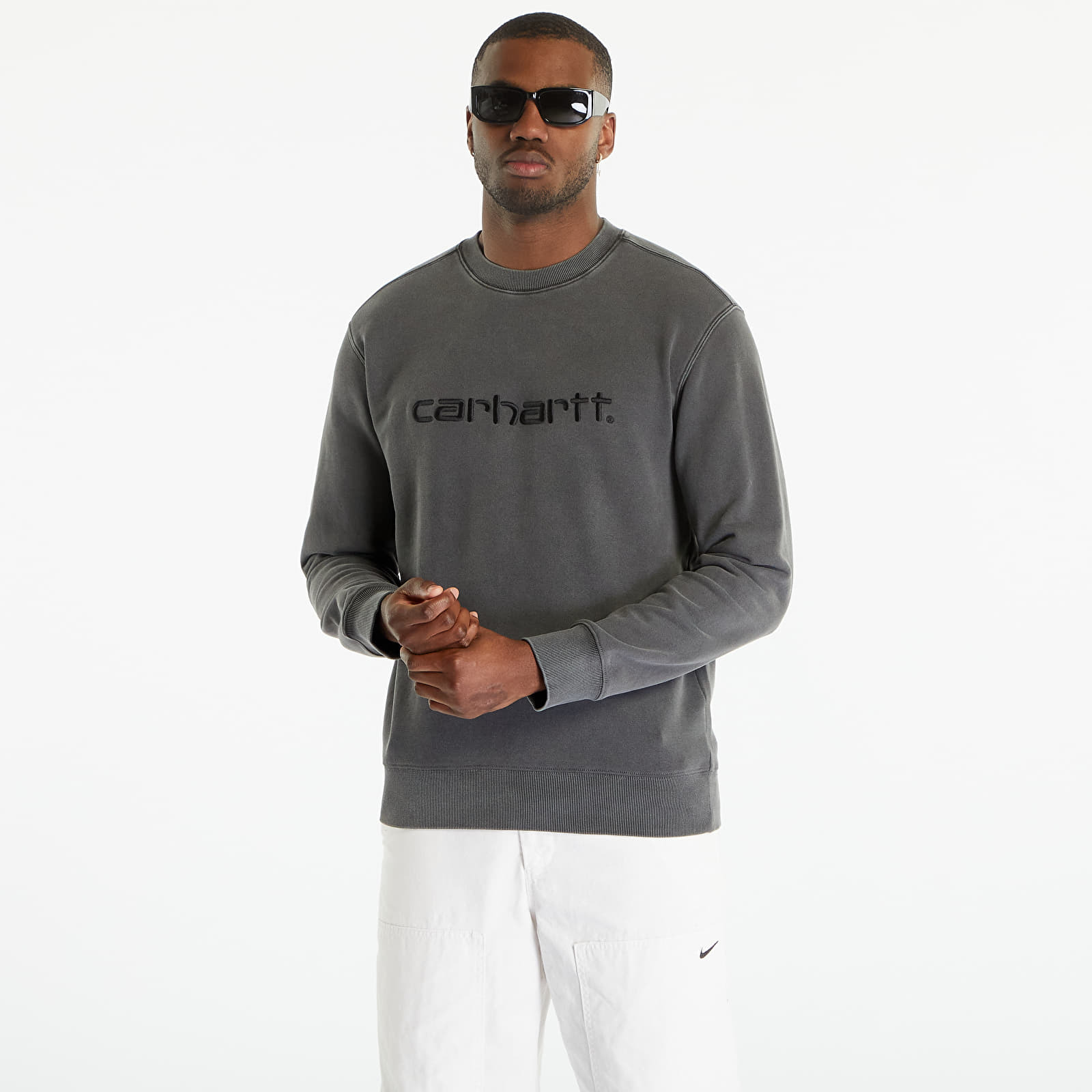 Carhartt WIP Duster Sweatshirt UNISEX Black Garment Dyed