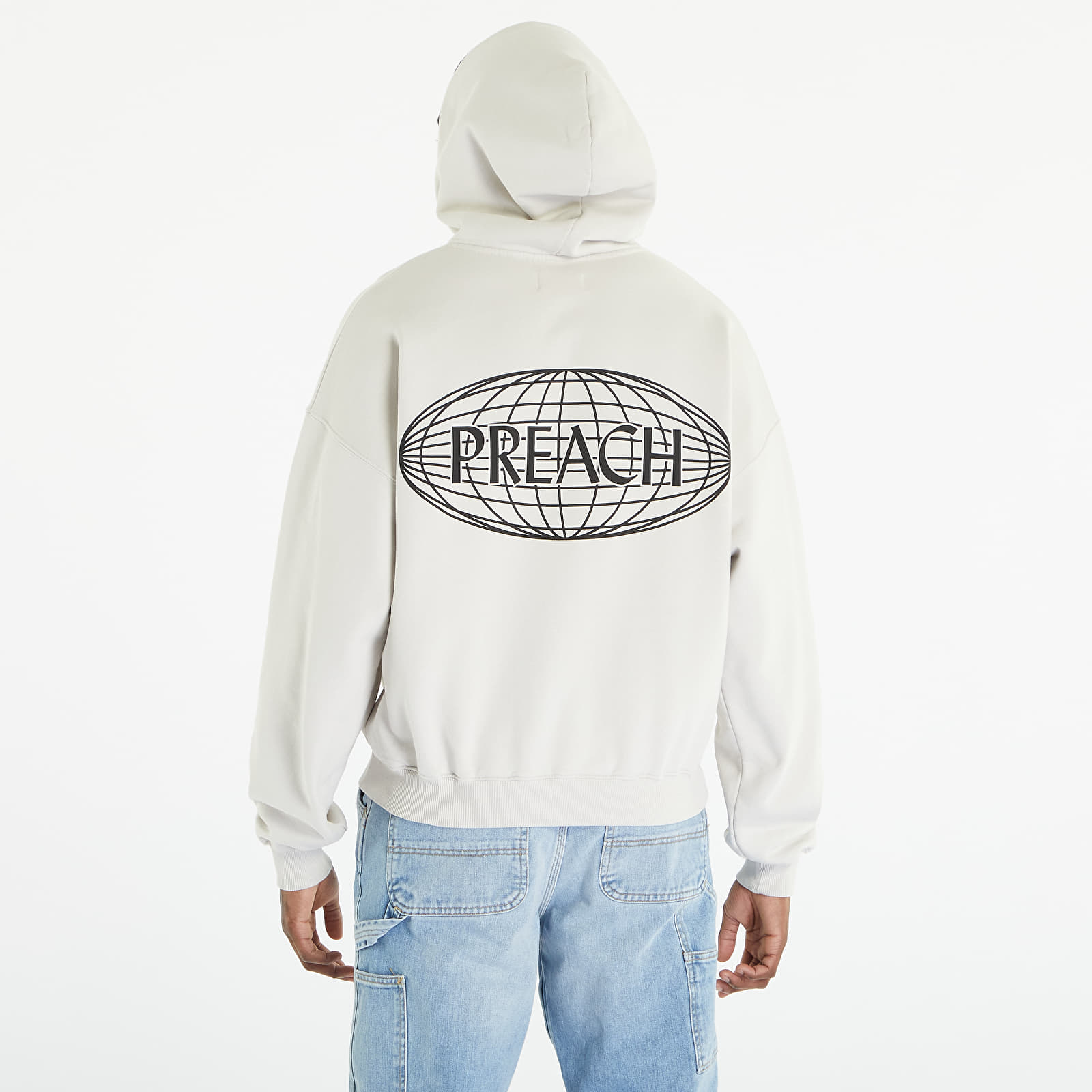Hoodies and sweatshirts PREACH Oversized Universe H GOTS Bone