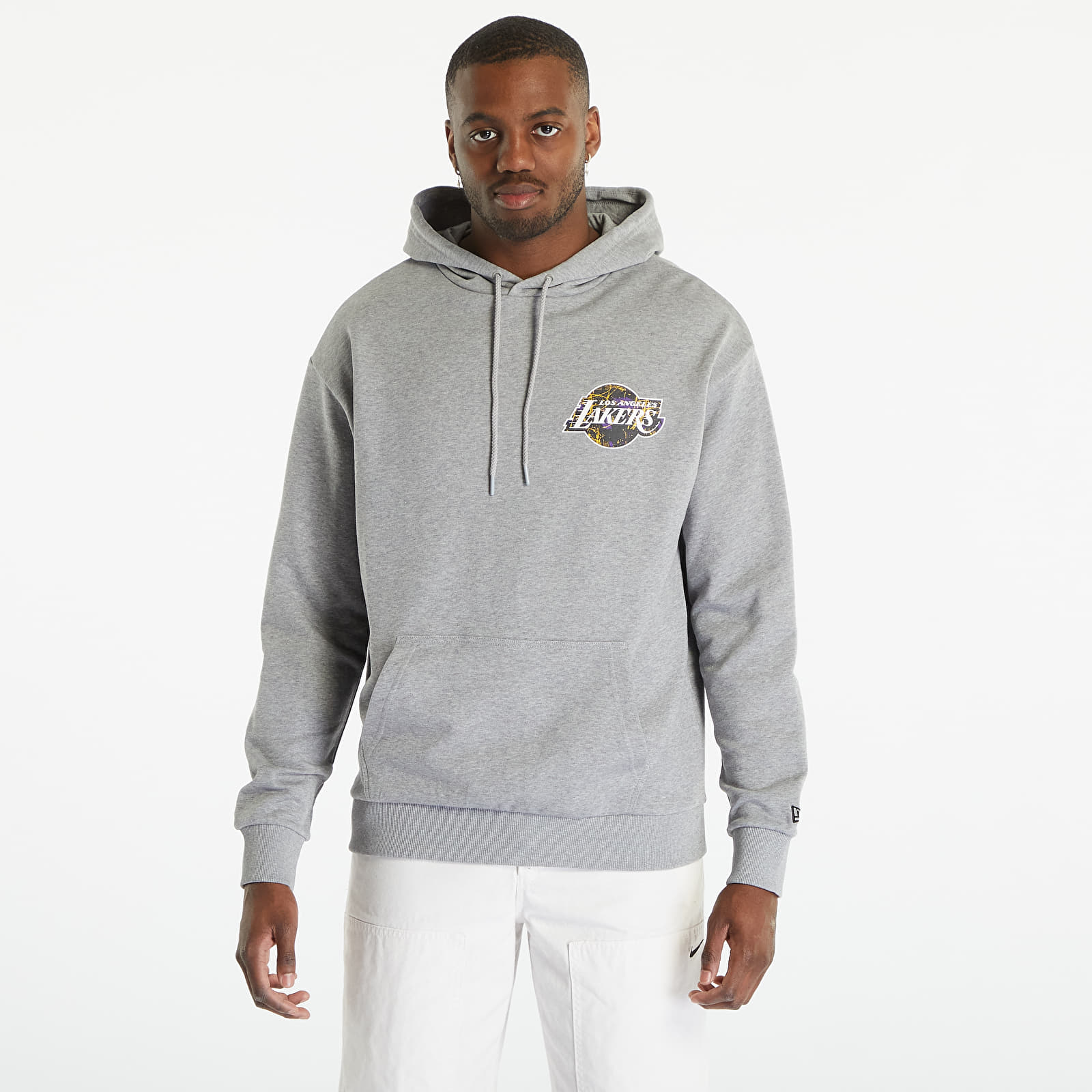 Hoodies and sweatshirts New Era Official Sweatshirt LA Lakers NBA Infill Team Logo Grey