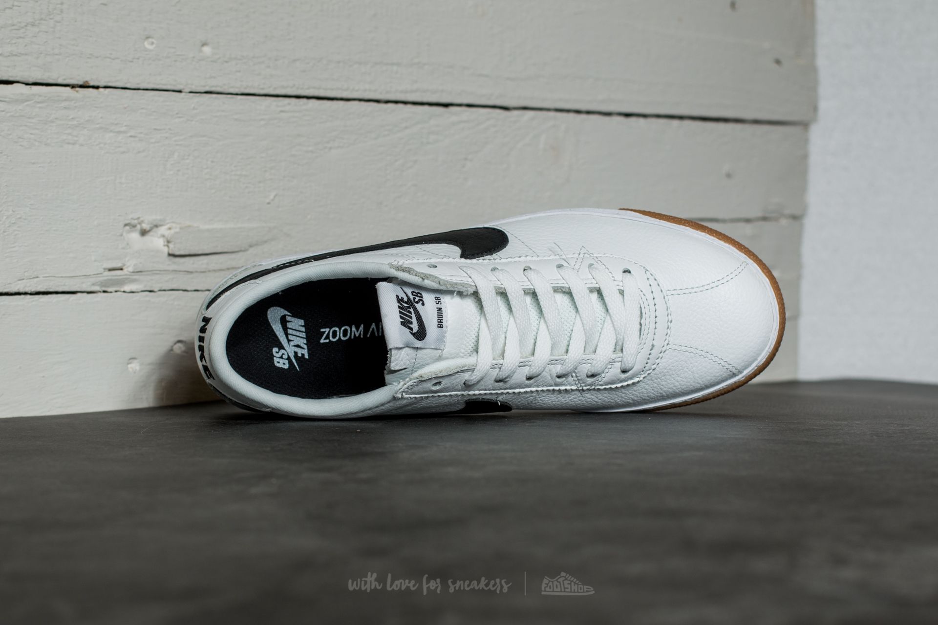 Scarpe uomo Nike SB Bruin Zoom Premium Se Summit White/ Black-White