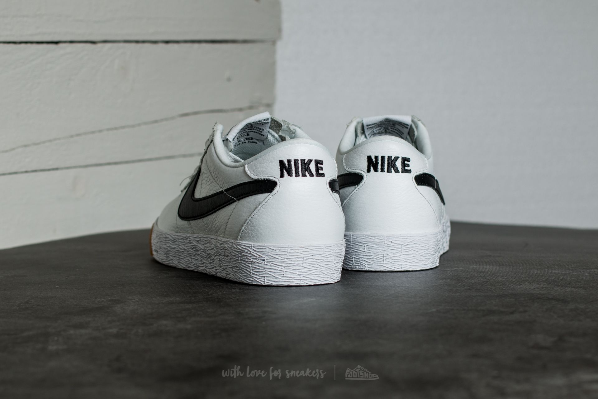 Scarpe uomo Nike SB Bruin Zoom Premium Se Summit White/ Black-White