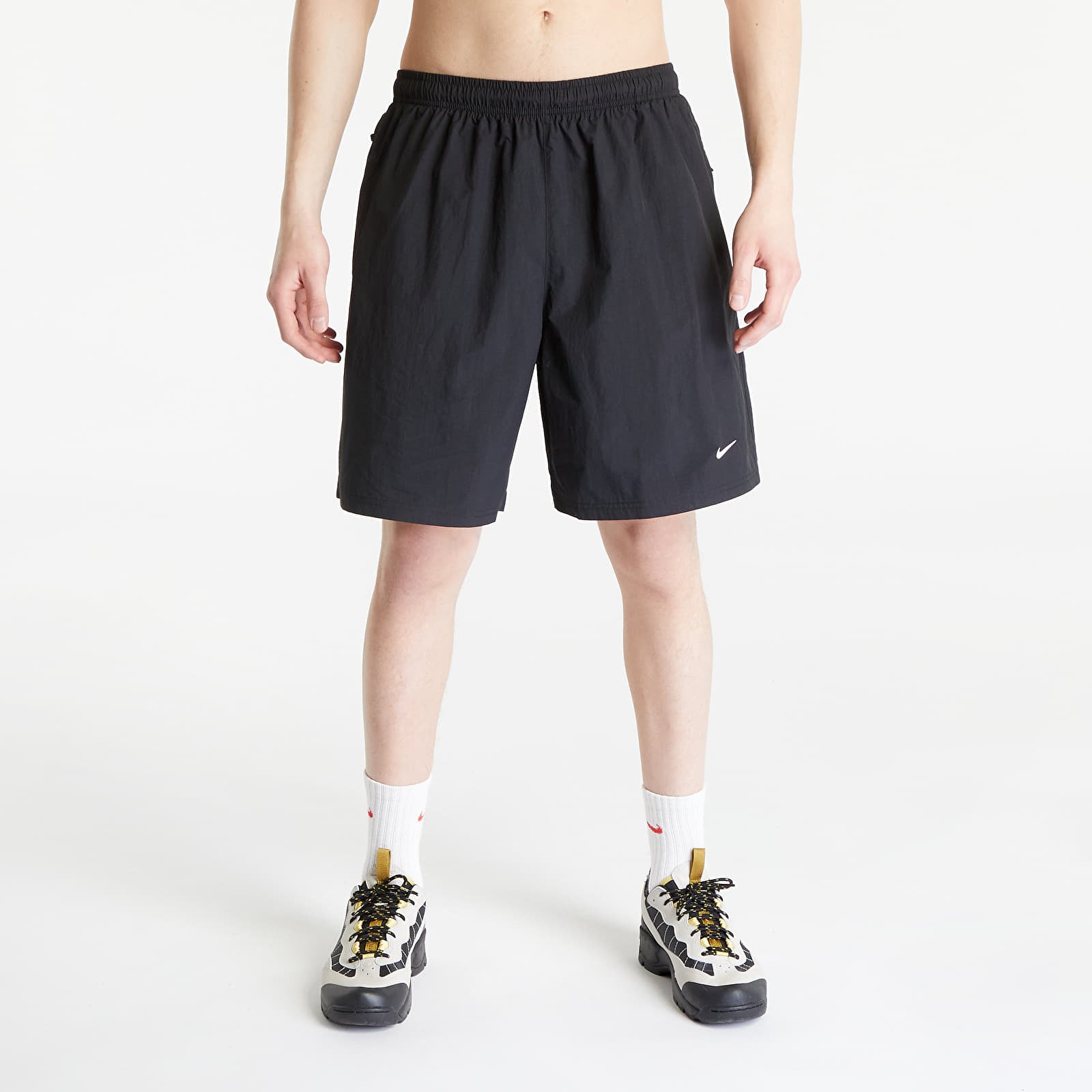 Shorts Nike Solo Swoosh Men's Woven Shorts Black/ White L