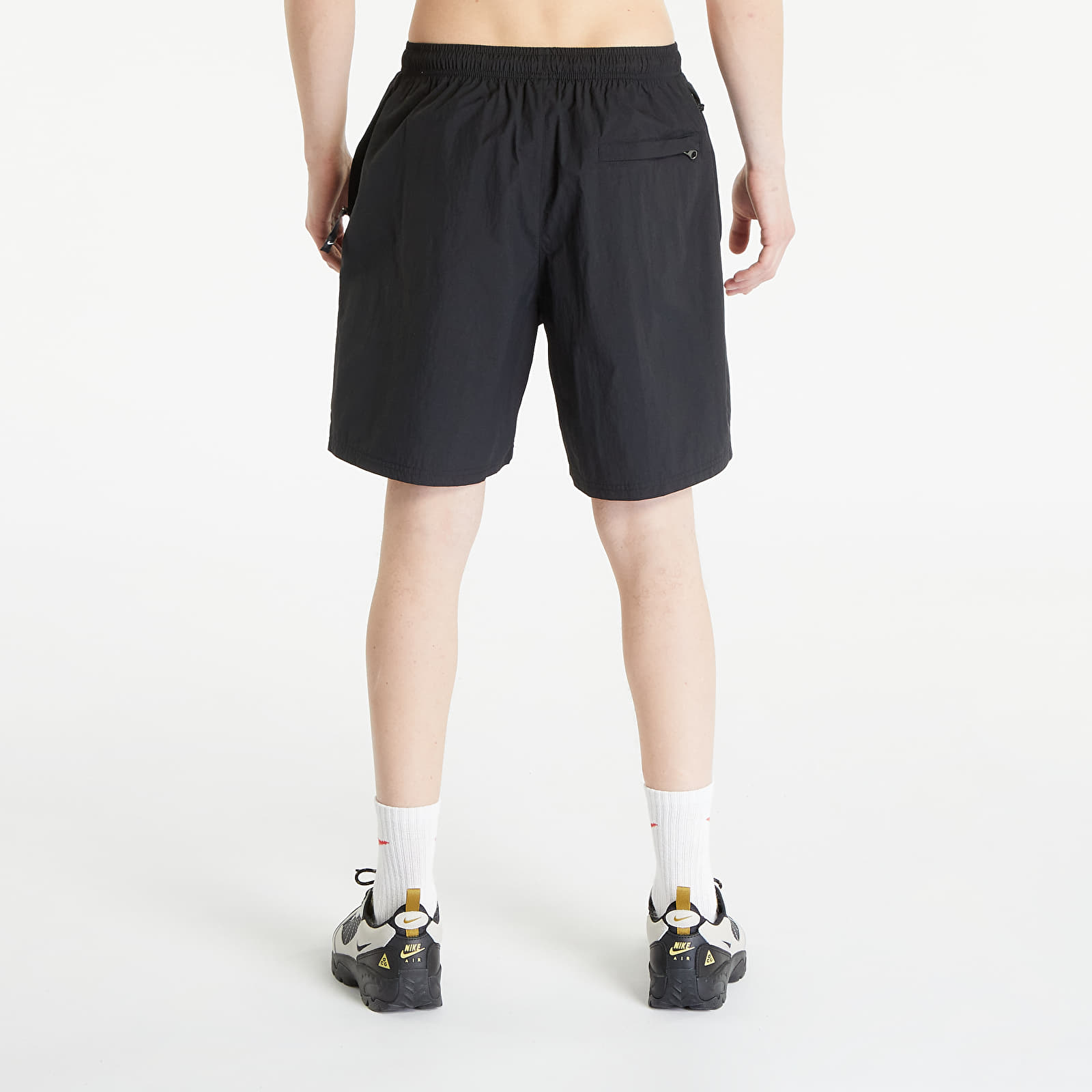 Pantaloncini Nike Solo Swoosh Men s Woven Shorts Black White Footshop