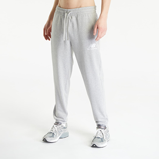 Jogger Pants New Balance Essentials Stacked Logo French Terry Sweatpant  Athletic Grey | Footshop