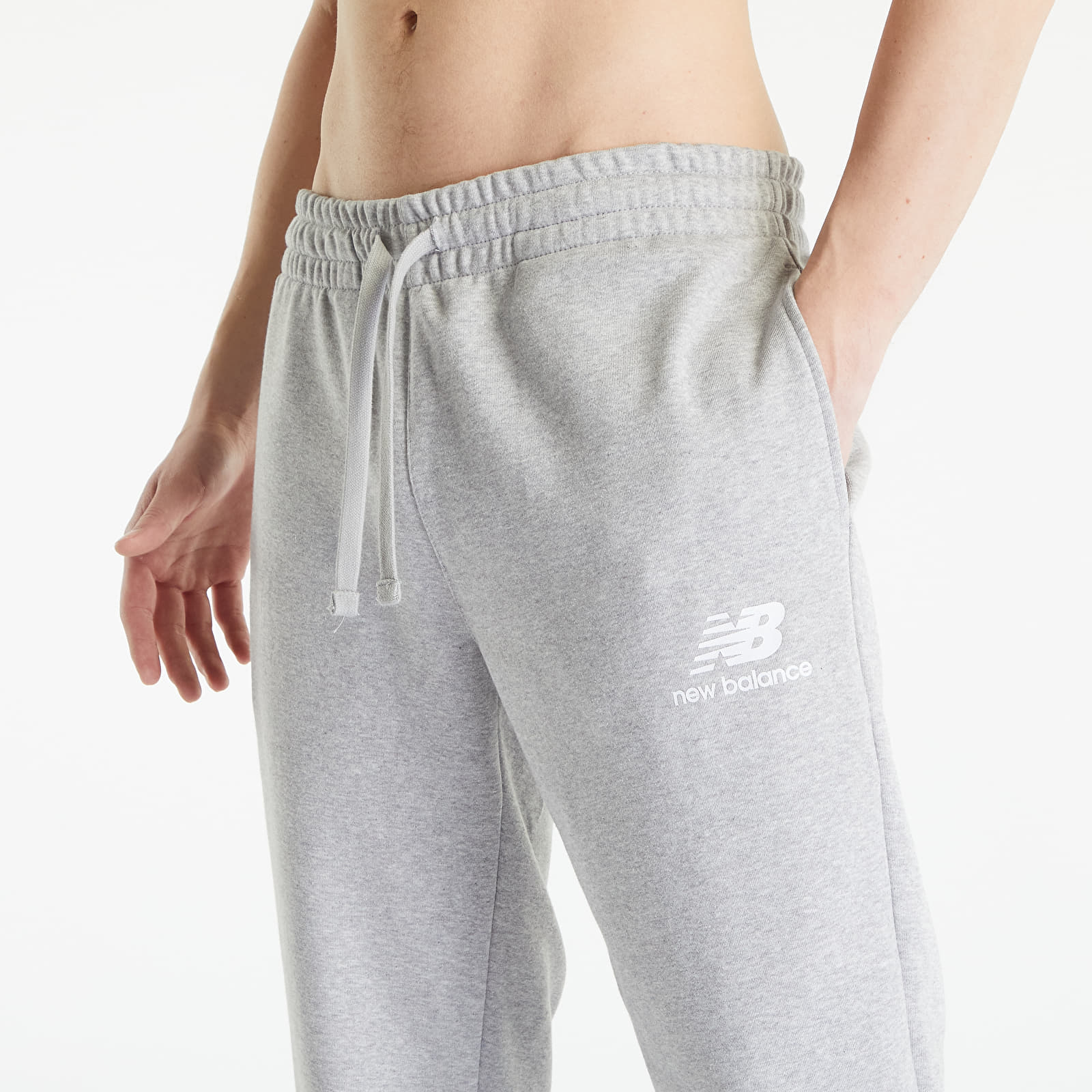 Jogger Pants New Balance Essentials Stacked Logo French Terry Sweatpant  Athletic Grey | Footshop | Sport-Leggings