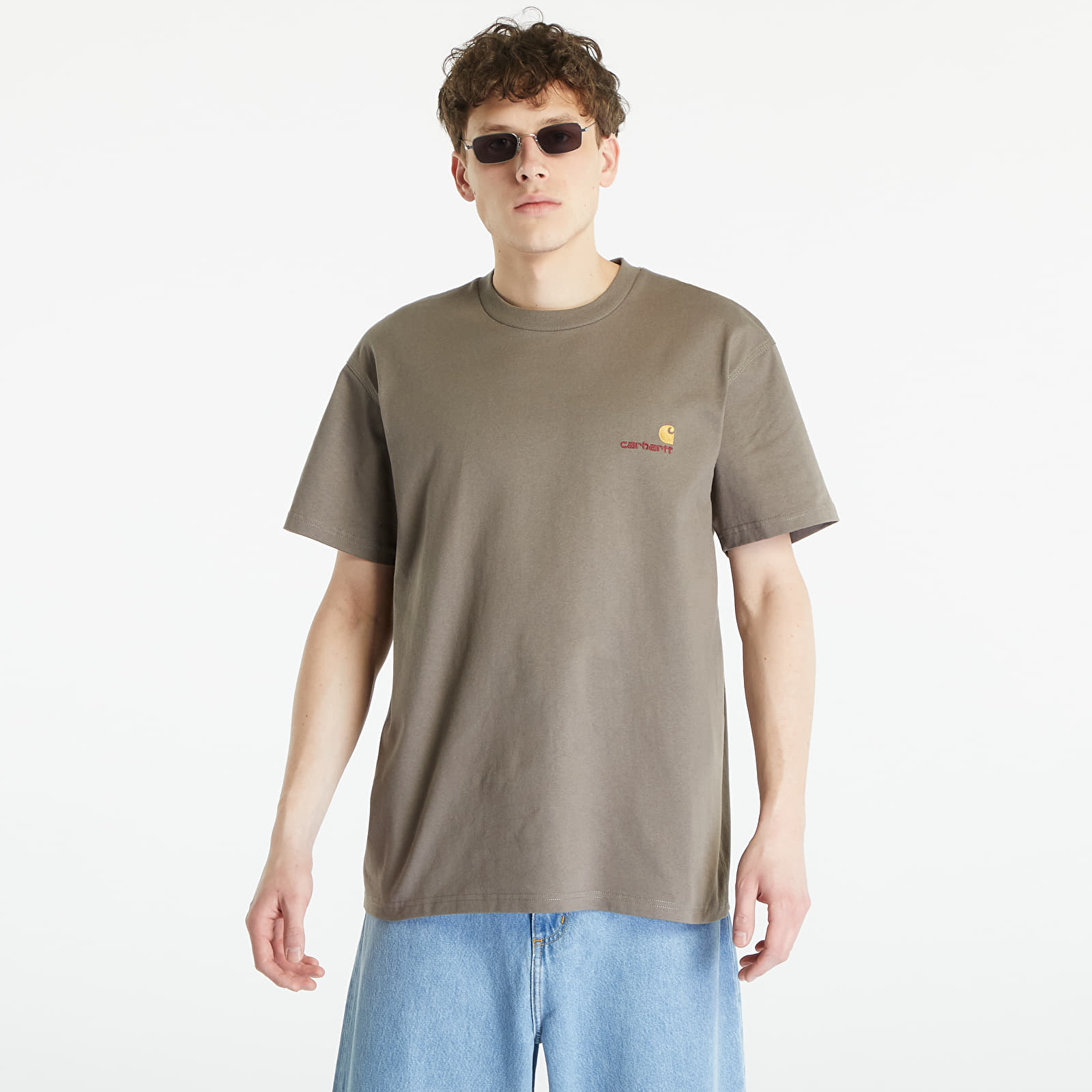 T-shirts Carhartt WIP S/S American Script T-Shirt Teide 