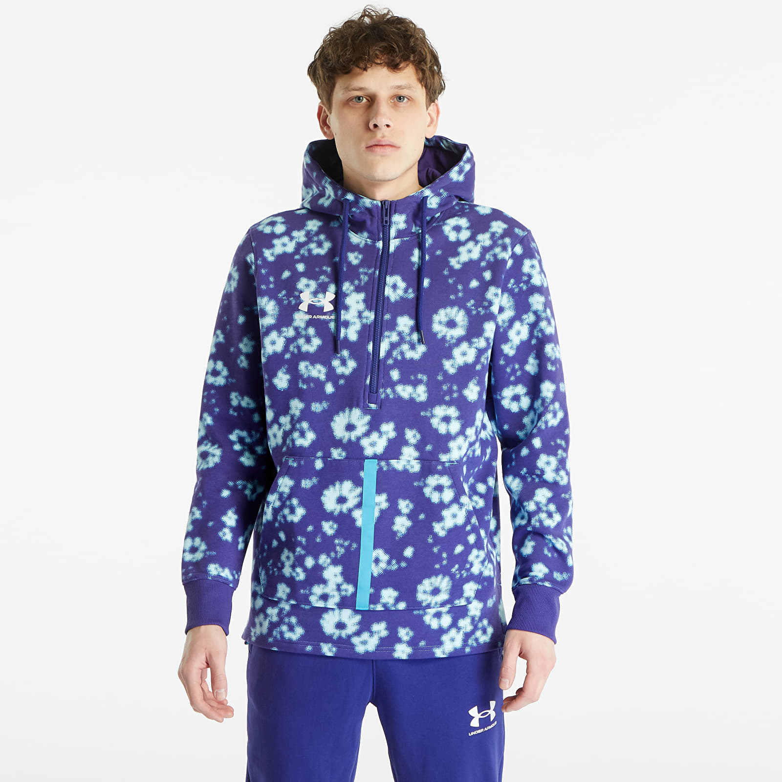 Under armour outlet blue camo hoodie