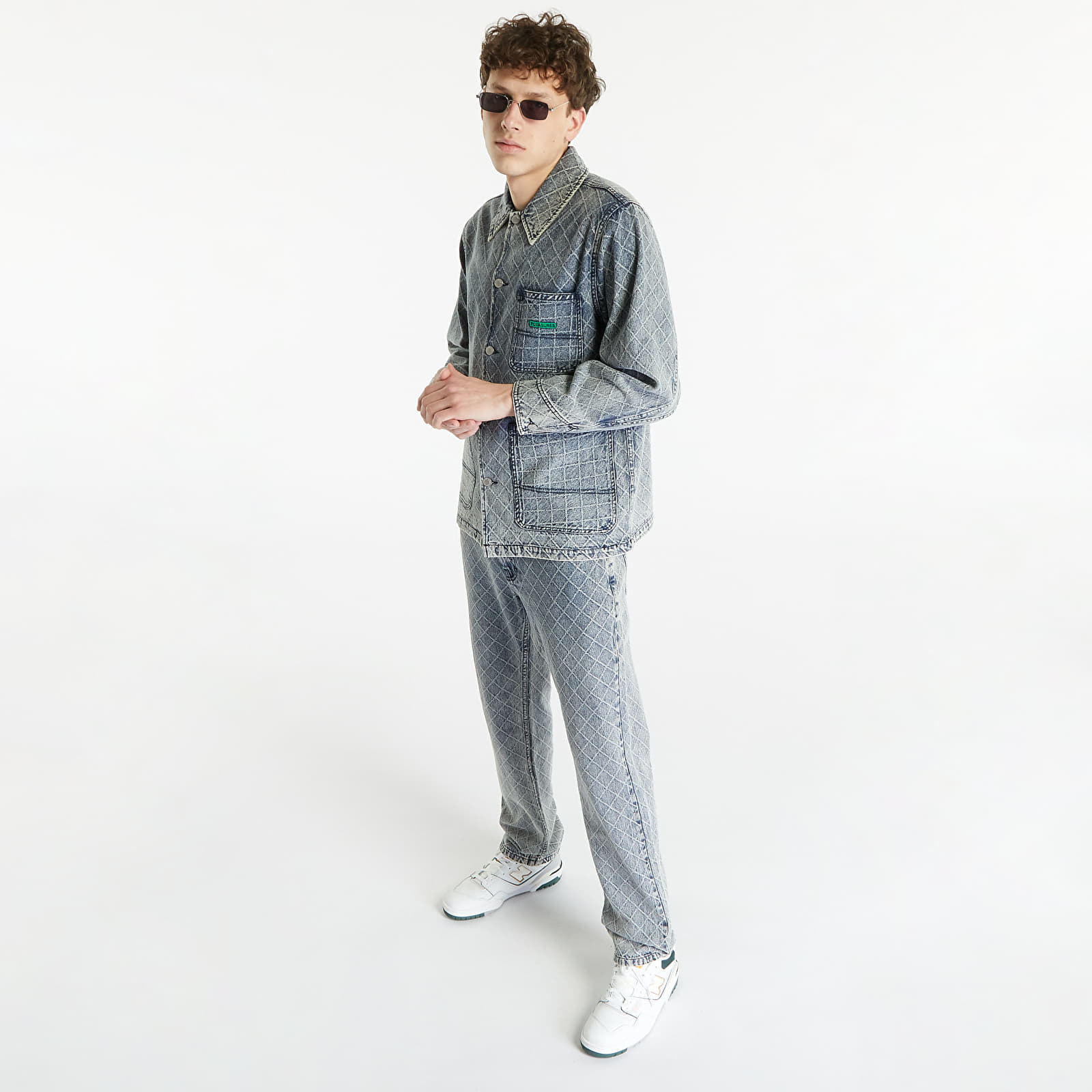 Dzsekik Pleasures Ingress Chore Coat Washed Indigo