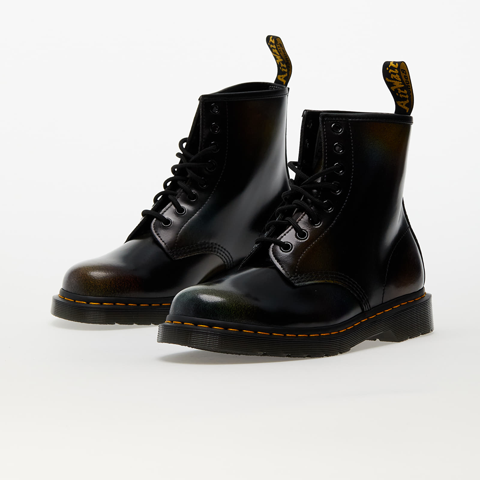 Pánské tenisky a boty Dr. Martens 1460 For Pride 8 Eye Boot Black/Multi Rainbow Rub Off