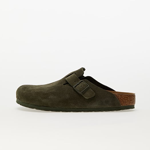 Birkenstock Boston Velvet Leather Thyme