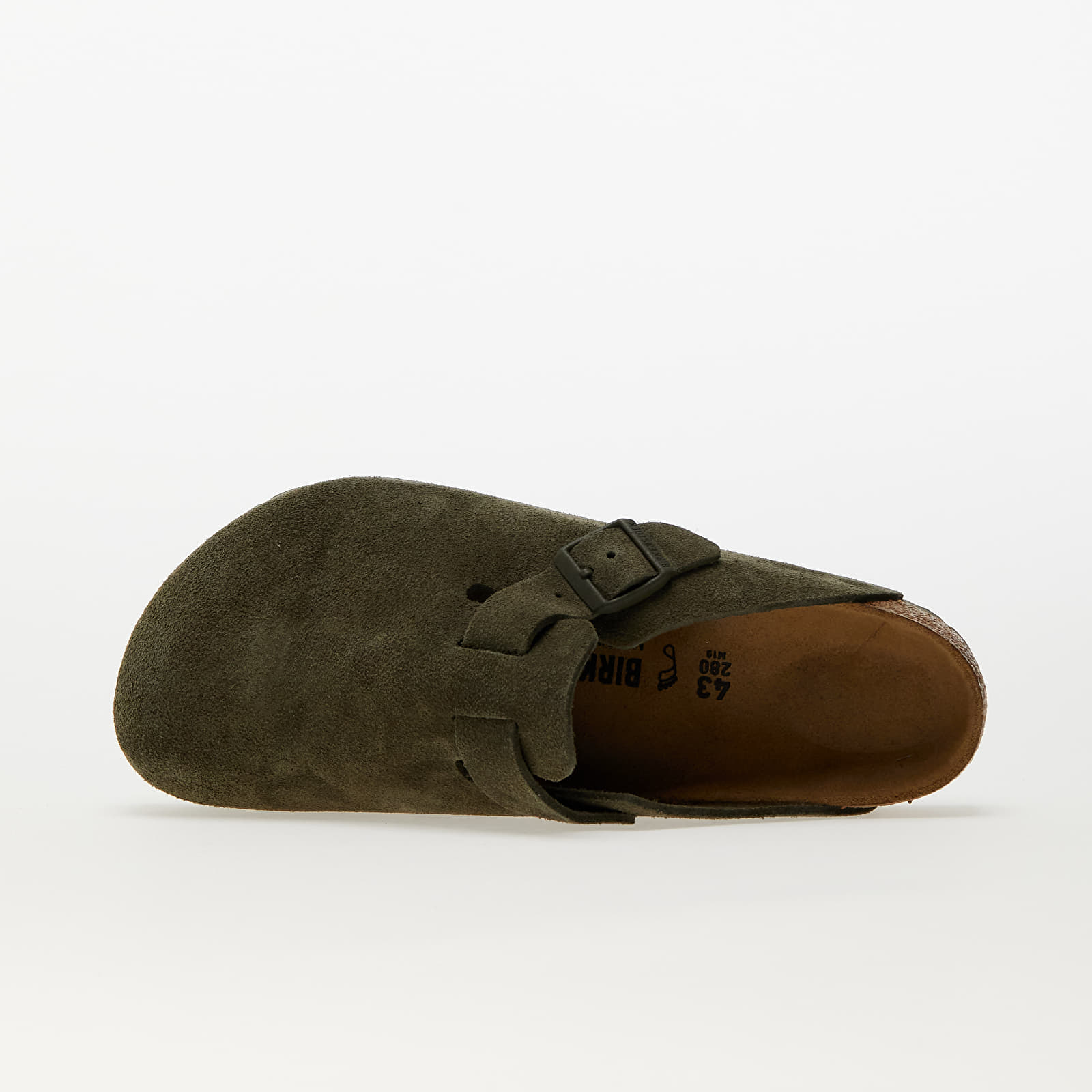 Pánské tenisky a boty Birkenstock Boston Velvet Leather Thyme