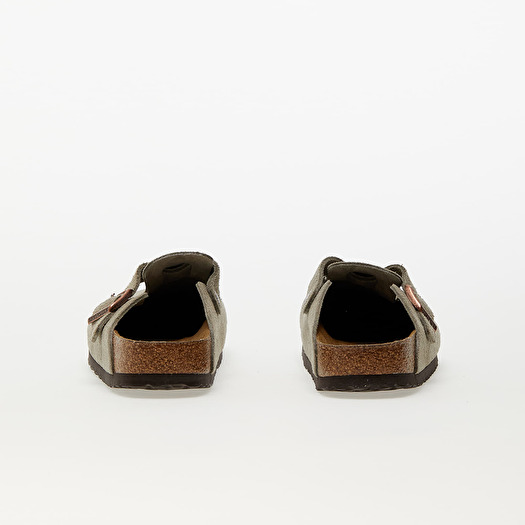 Birkenstock Boston Soft Footbed Velvet Taupe | Footshop