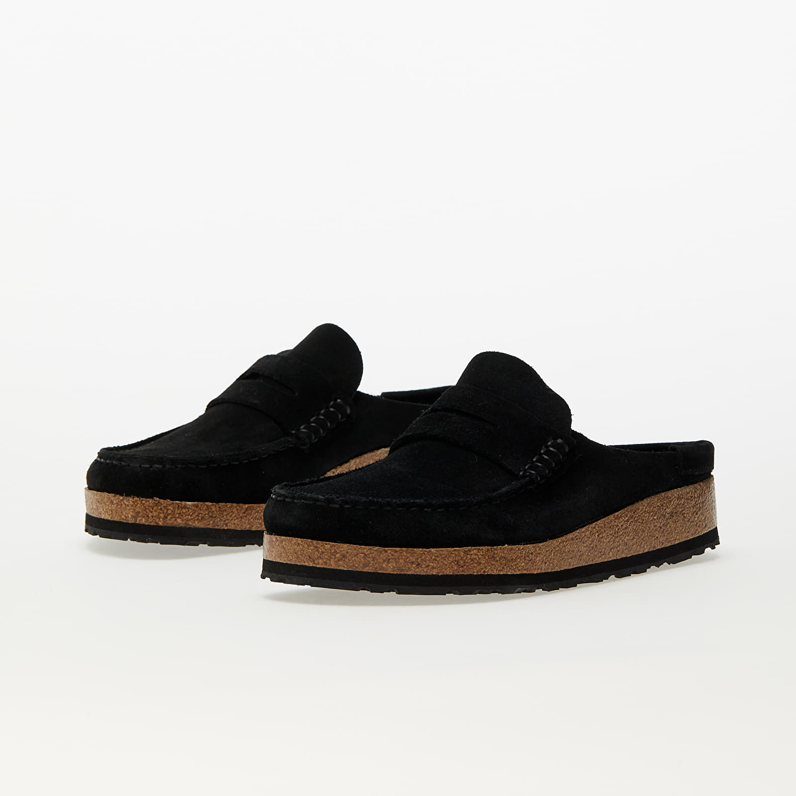 Men's shoes Birkenstock Naples Velvet Leather Black BG
