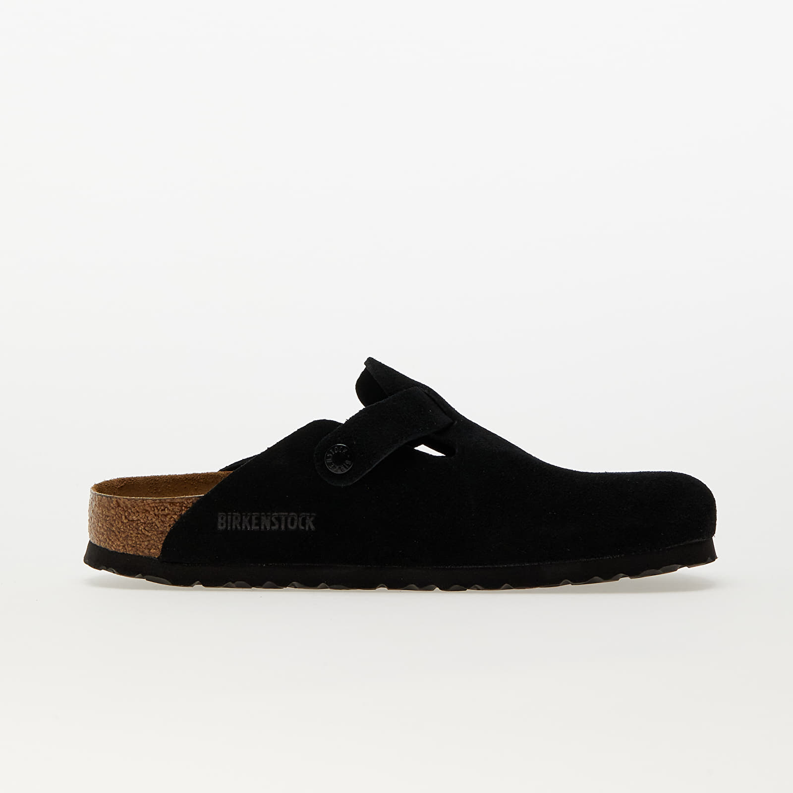 Scarpe donna Birkenstock Boston Soft Footbed Velvet Leather Black