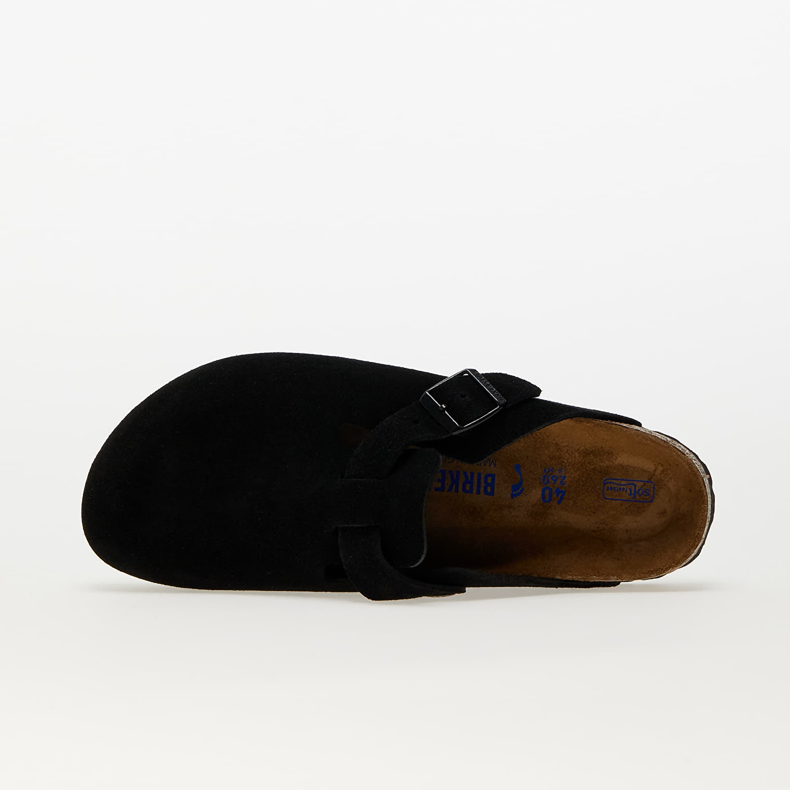 Női cipők Birkenstock Boston Soft Footbed Velvet Leather Black