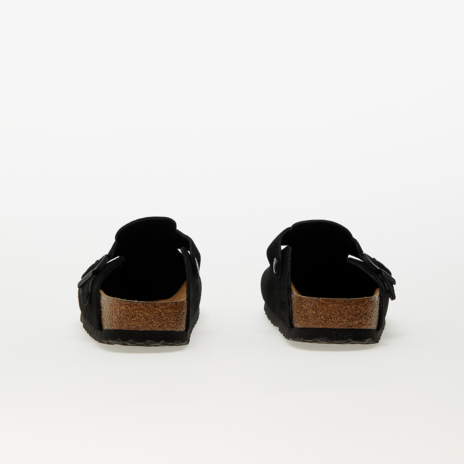 Női cipők Birkenstock Boston Soft Footbed Velvet Leather Black