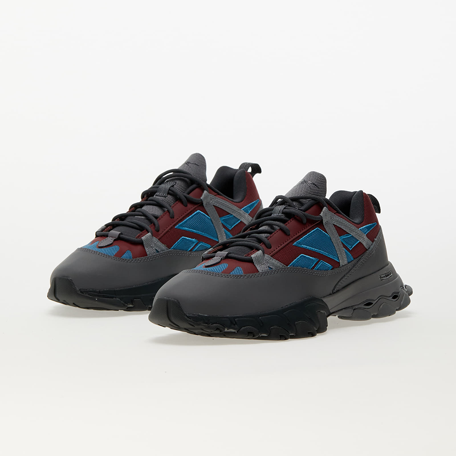 DMX Trail Shadow Reebok Cloud Grey Burgundy Steel Blue