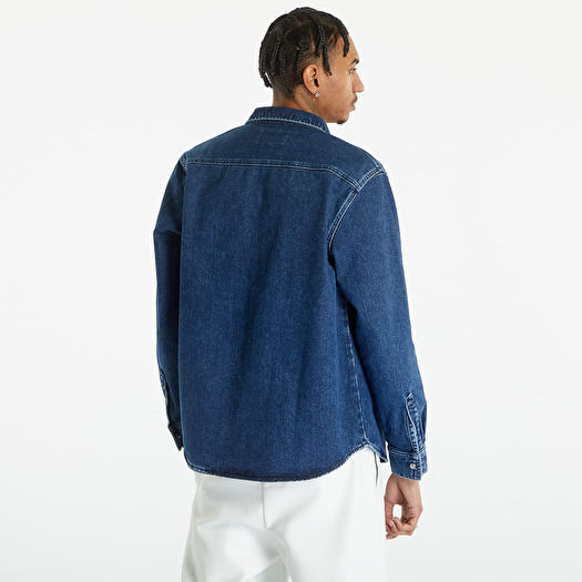 Jacken Carhartt WIP Salinac Shirt Jacket Blue Stone Washed