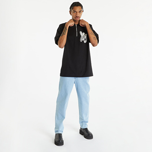 T-shirts Y-3 Half-Zip Short Sleeve Tee Black (H44812) | Footshop