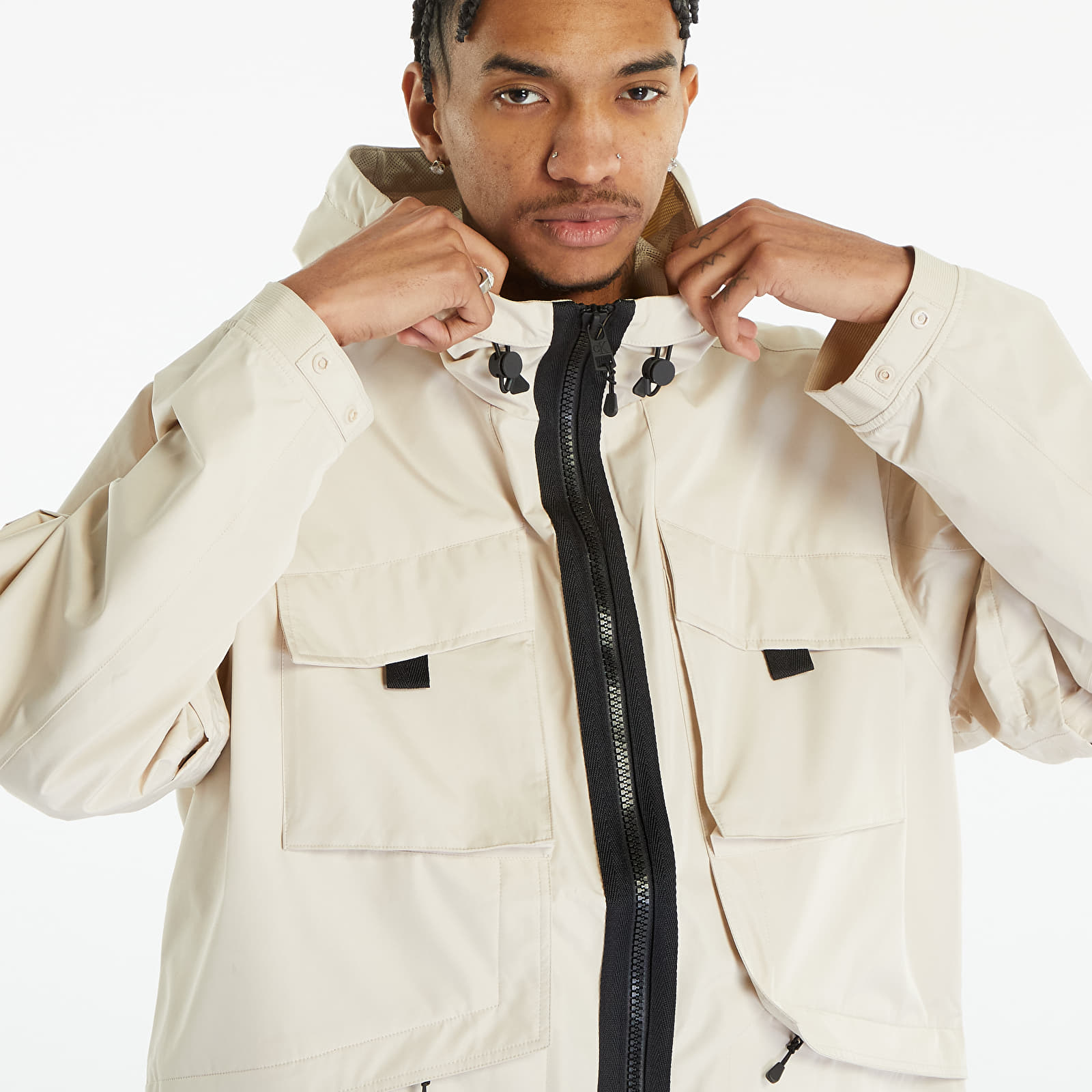 Parki Calvin Klein Jeans Multifunctional Parka Beige