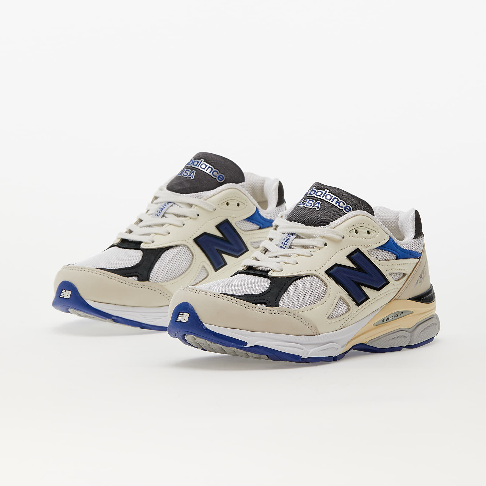 Încălțăminte și sneakerși pentru bărbați New Balance x Teddy Santis 990 V3 White/ Blue