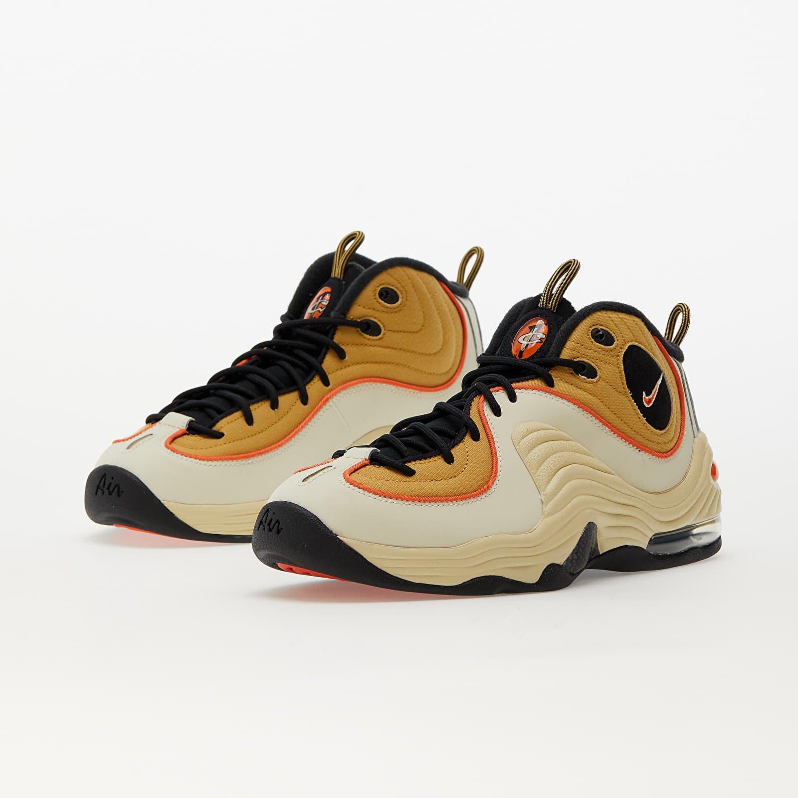 Herren Sneaker und Schuhe Nike Air Penny 2 Wheat Gold Safety Orange Black Footshop